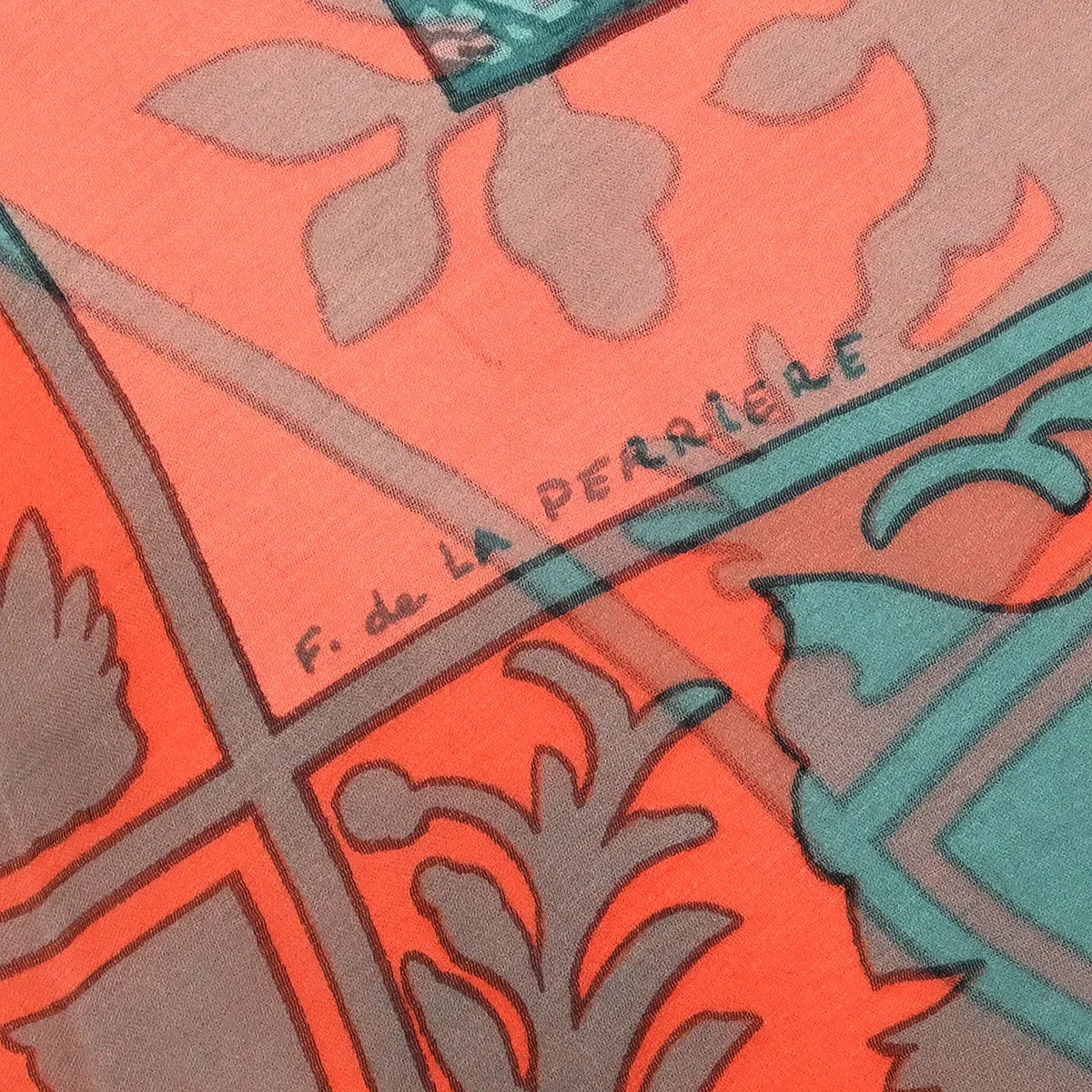Hermes Scarf Carre 140 Early America Orange Small Good