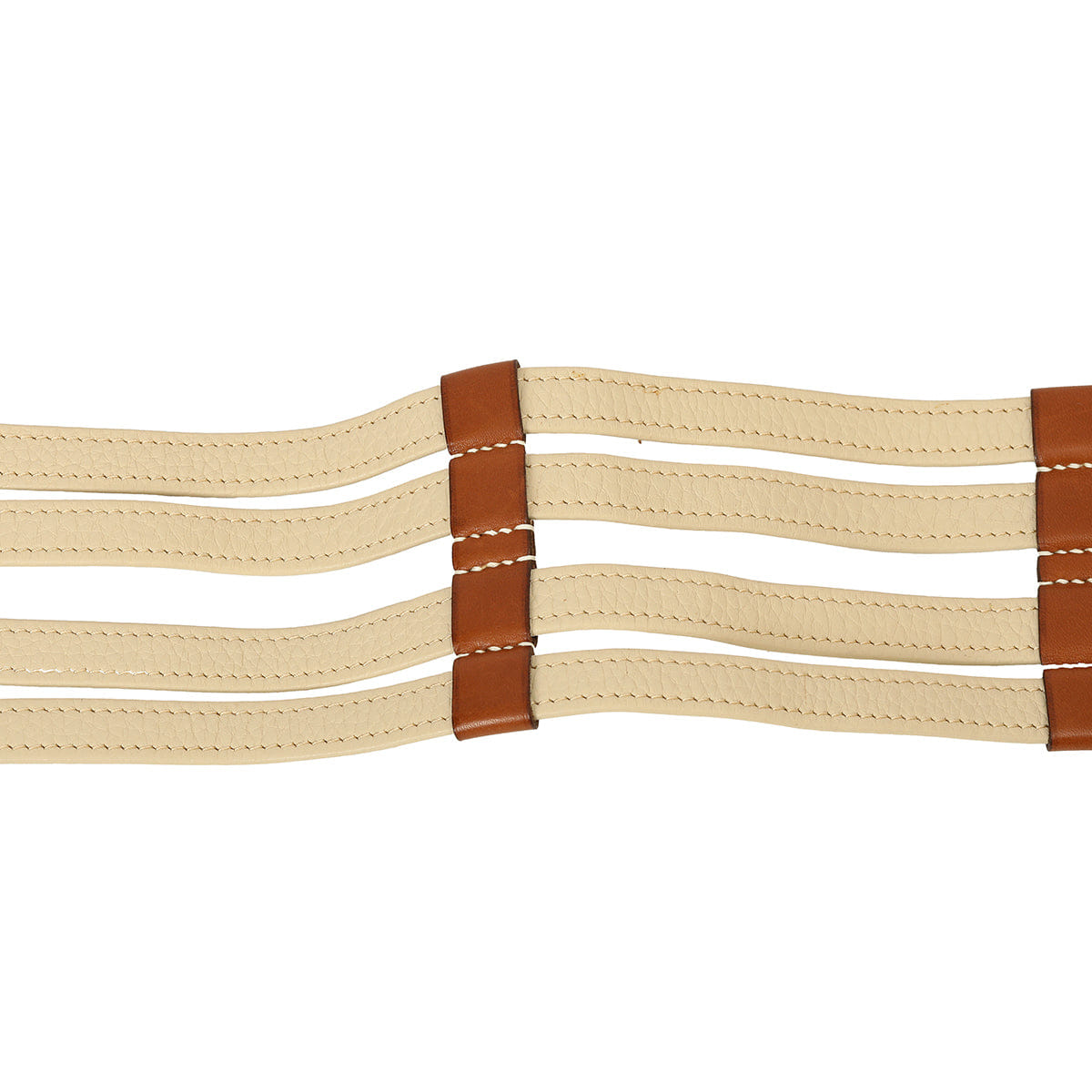 Hermes Two tone Brown Leather Double Etriviere Belt