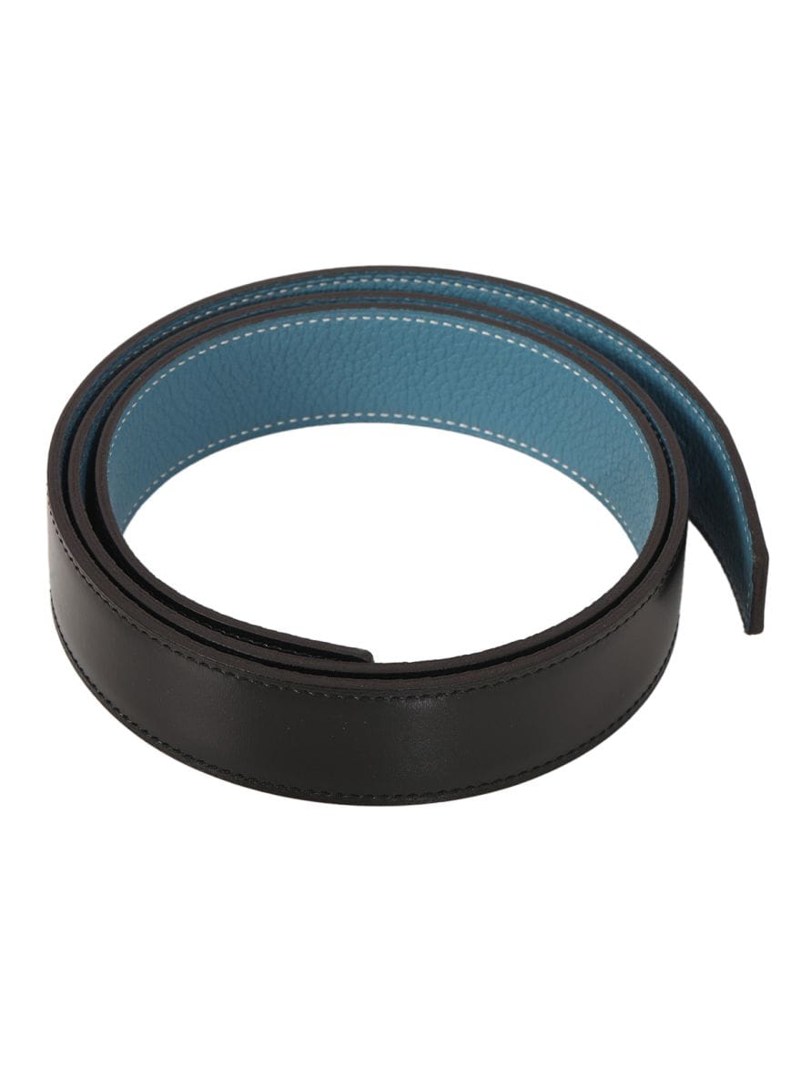 Hermes Unisex Black And Blue Belt 95 cm