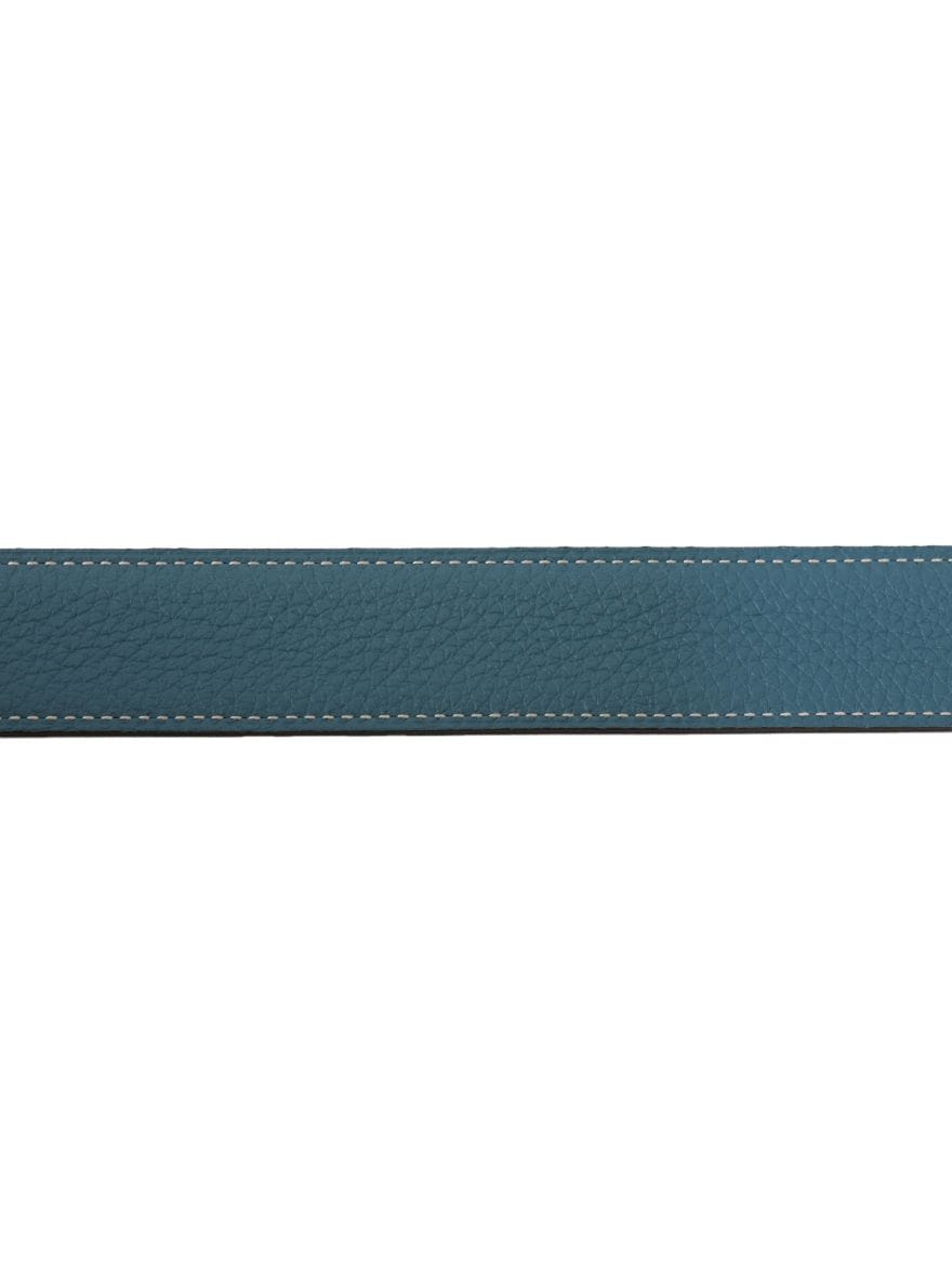 Hermes Unisex Black And Blue Belt 95 cm