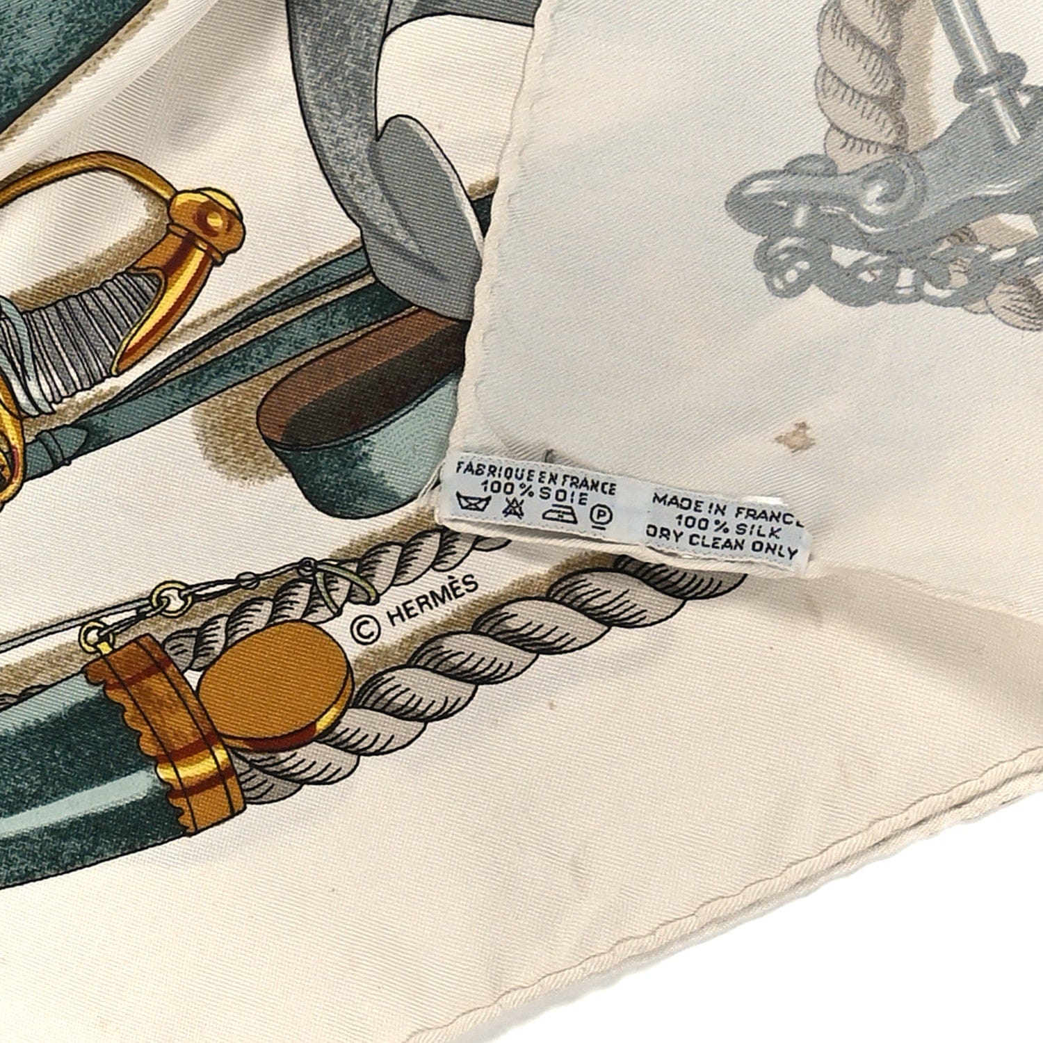 Hermes Silk Bateau A Vapeur De Jouffroy D’Abbans 1784 Scarf 90