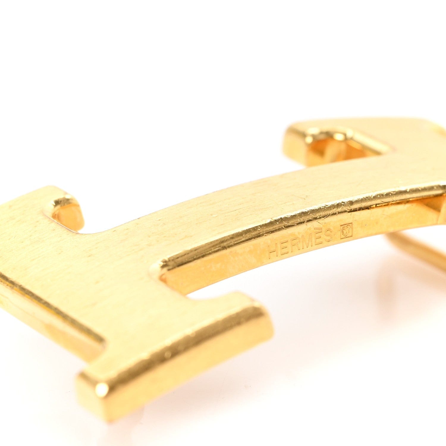 Hermes Polished 24 mm H Belt Buckle Gold