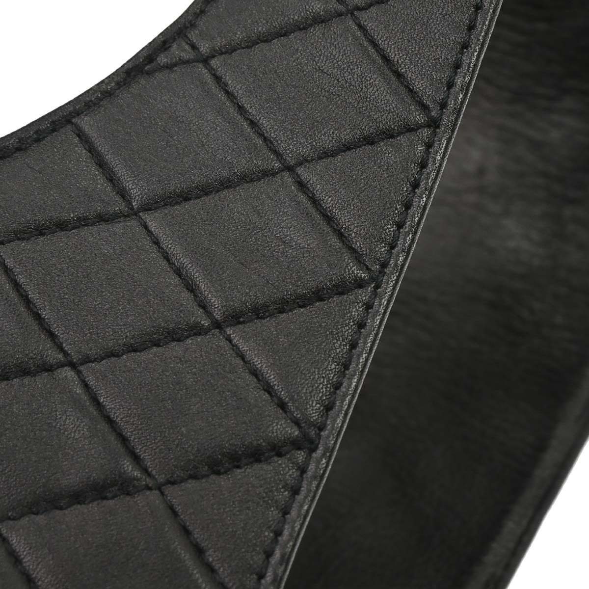 Chanel Black Lambskin Corset Belt #75/30 Small Good