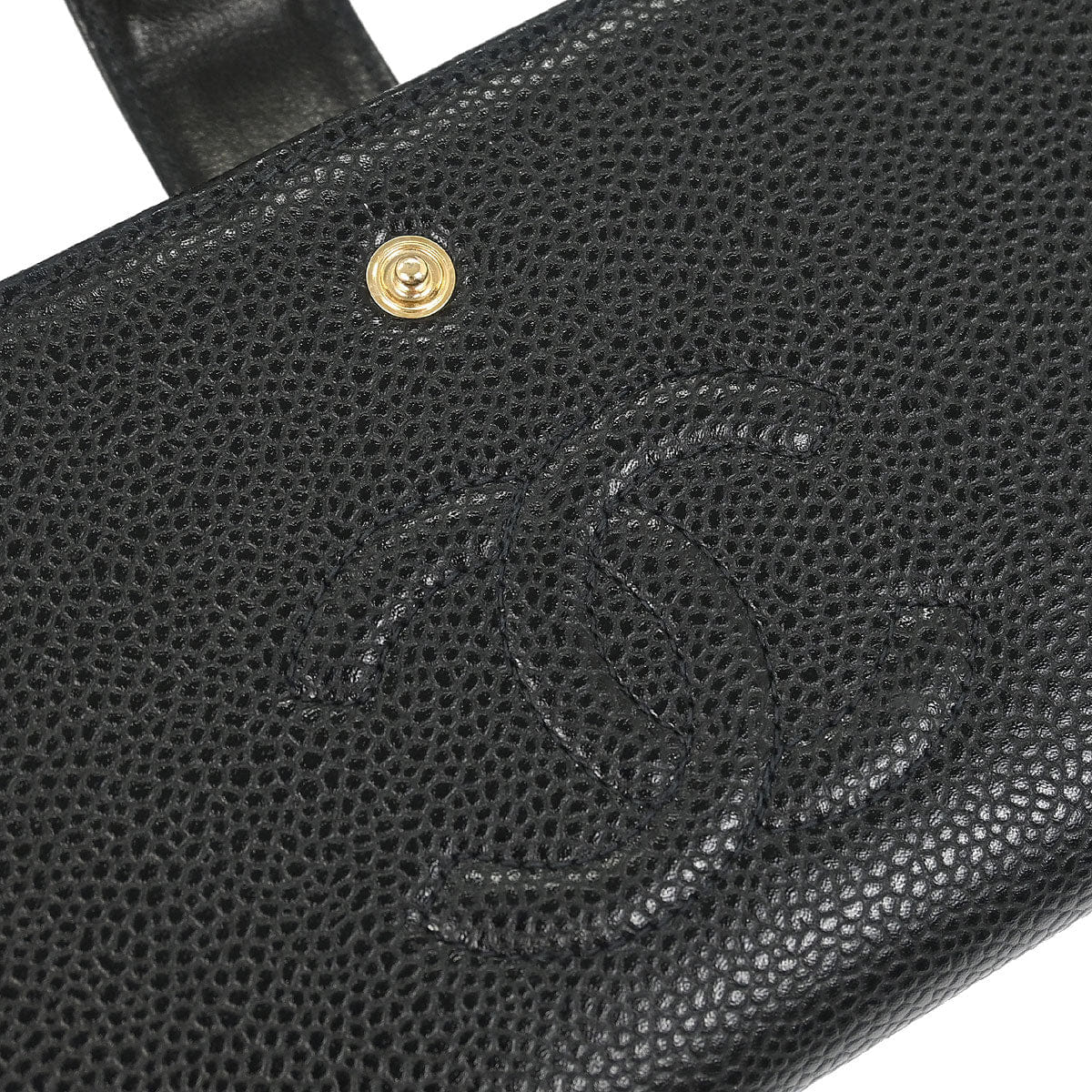 Chanel 2000 - 2002 Black Caviar Long Wallet
