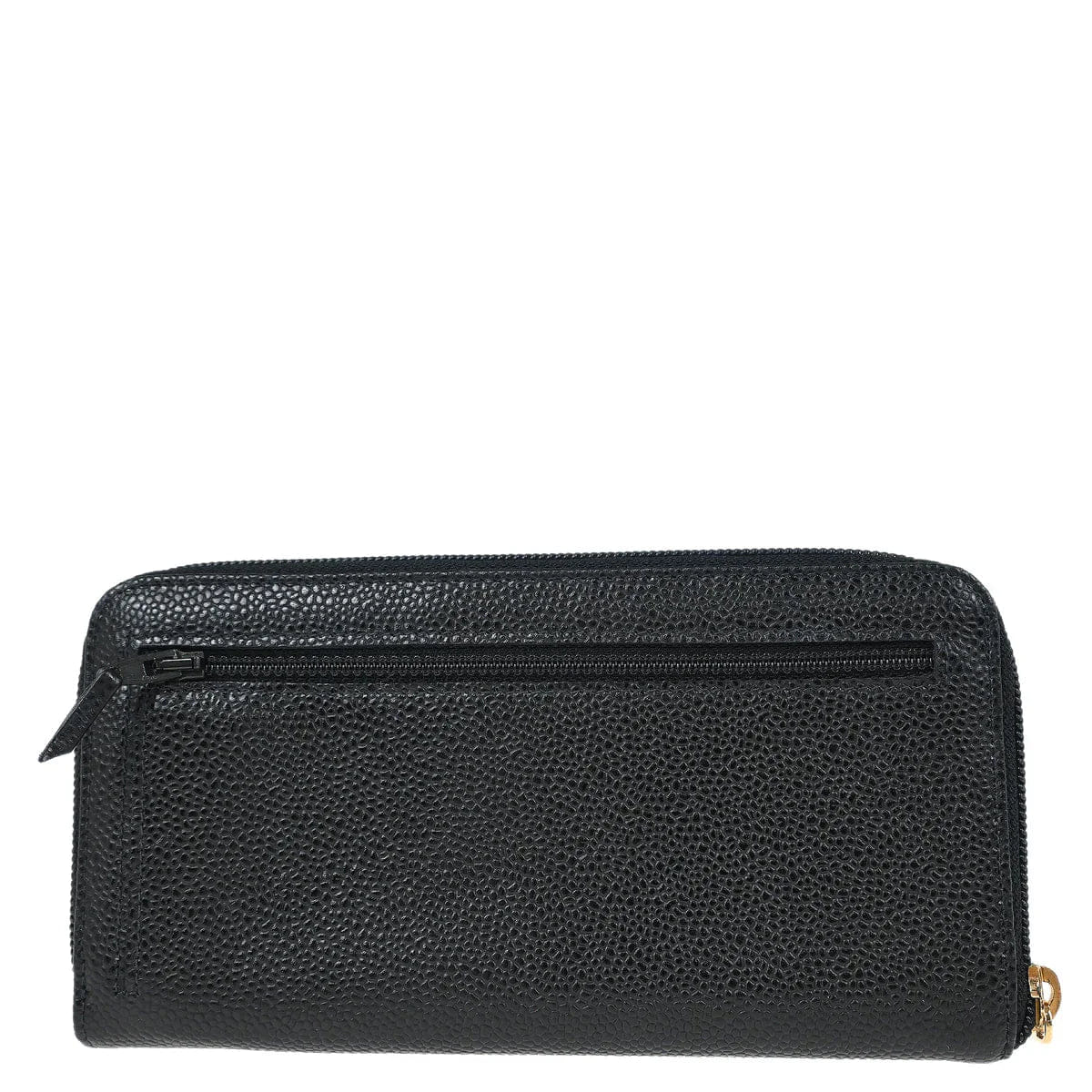 Chanel 2003 - 2004 Black Caviar Long Wallet Purse