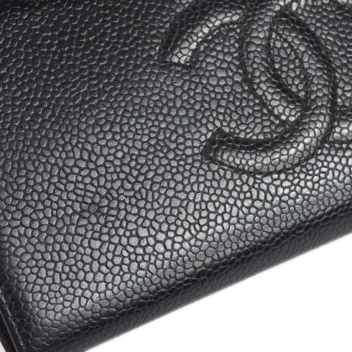 Chanel 2004 - 2005 Timeless Long Wallet Black Caviar