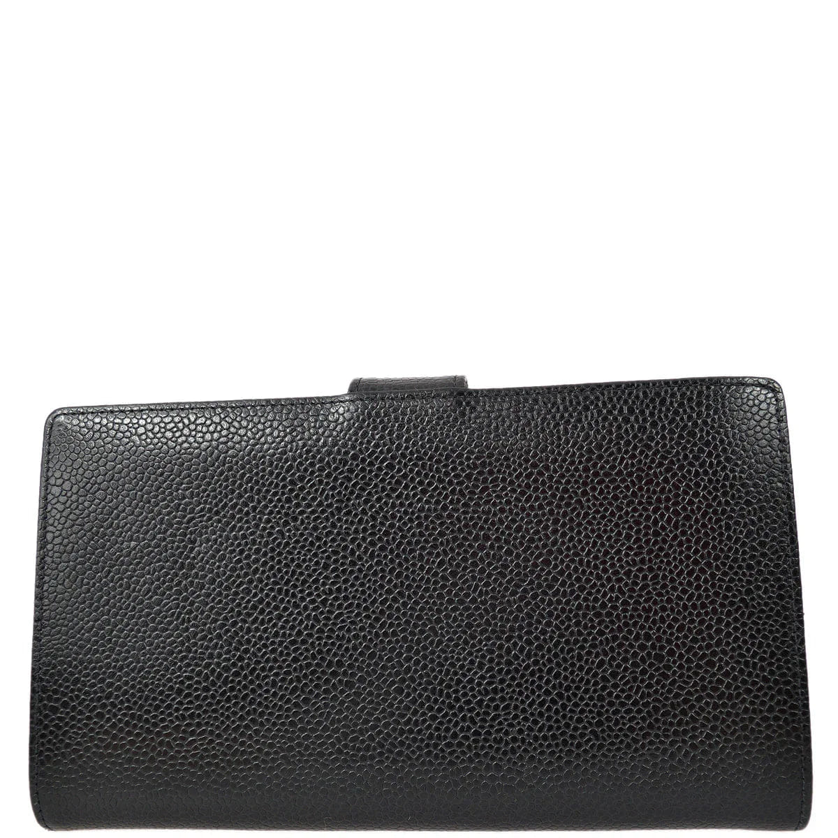 Chanel 1997 - 1999 Black Caviar Timeless Long Wallet