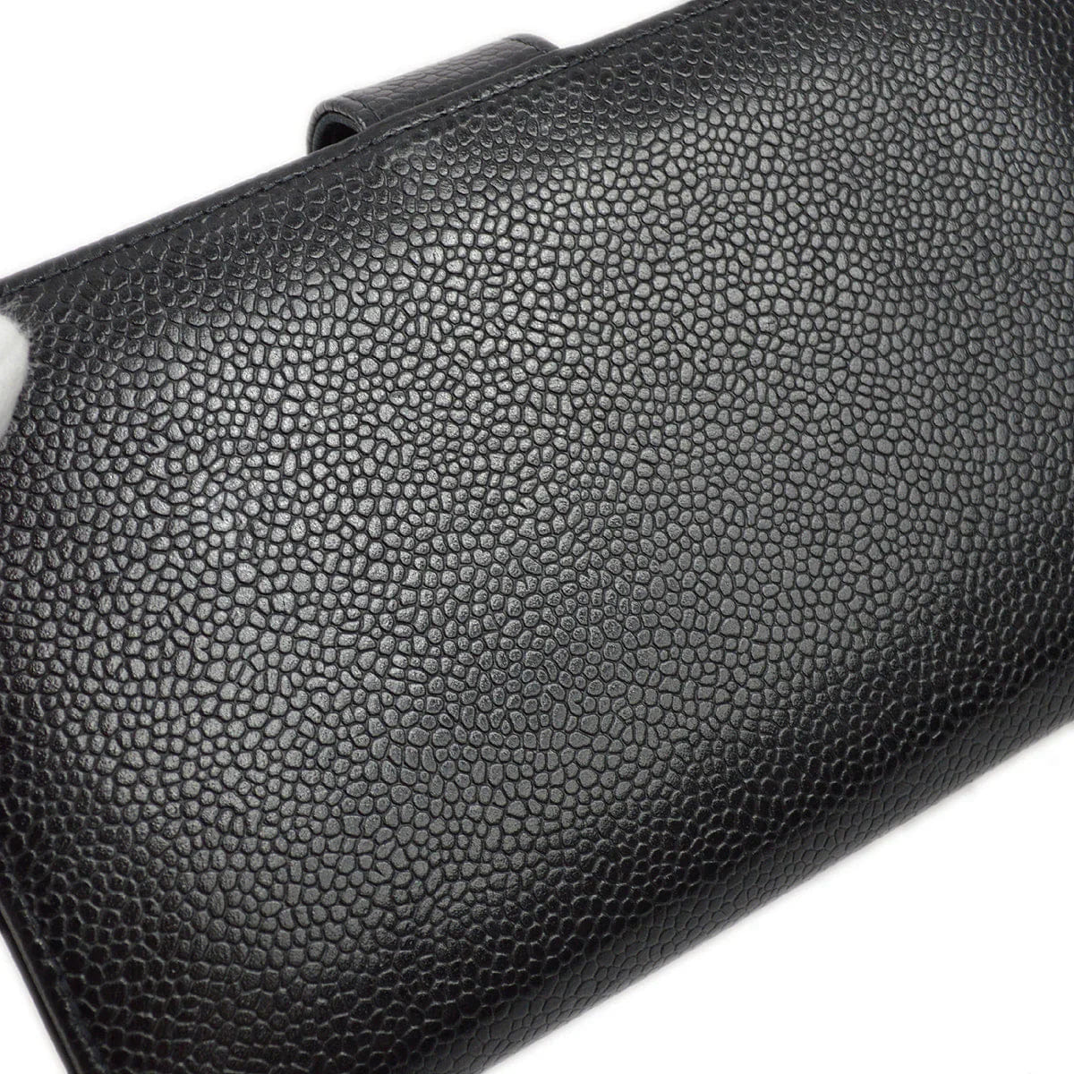 Chanel 1997 - 1999 Black Caviar Timeless Long Wallet