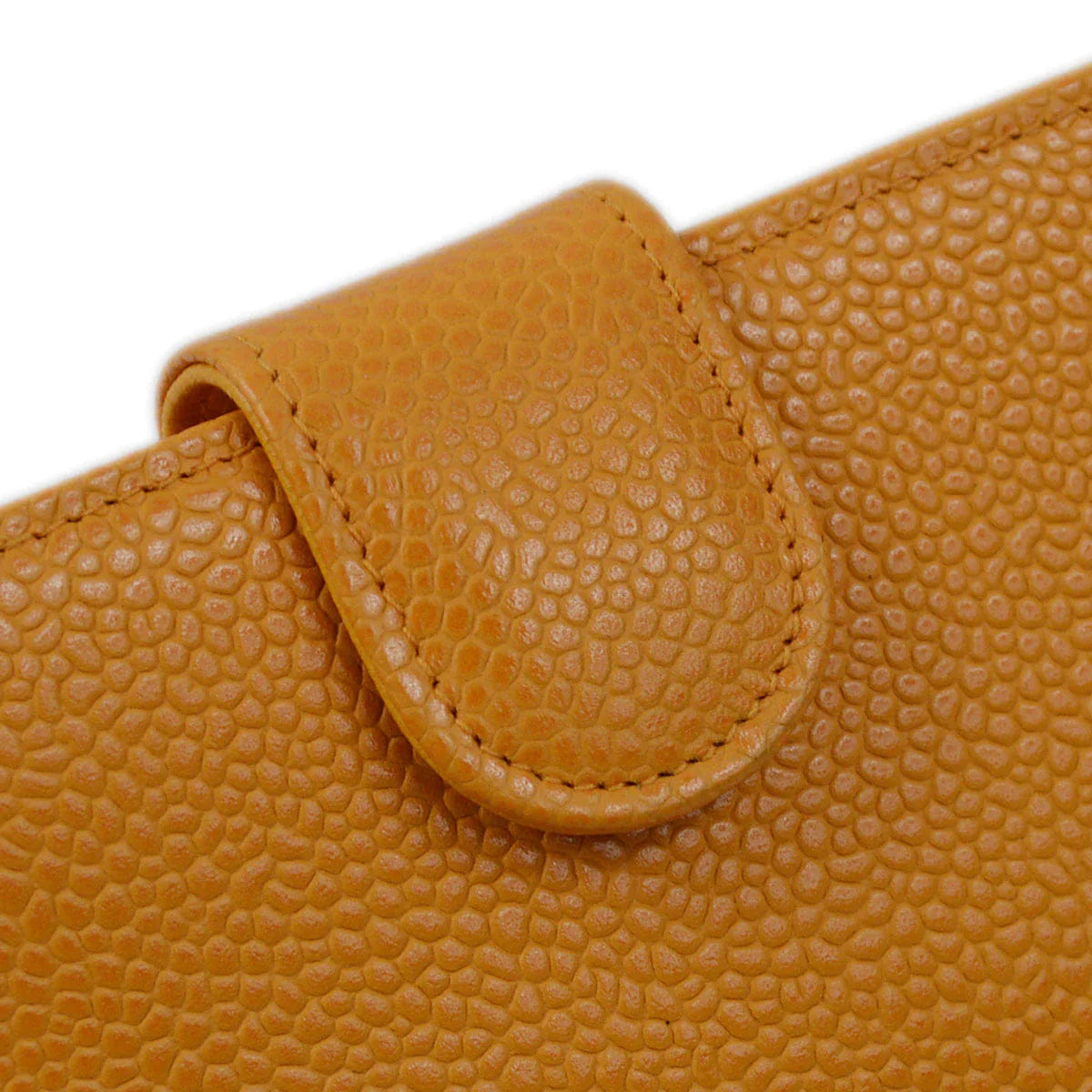 Chanel 1997 - 1999 Orange Caviar Timeless Long Wallet