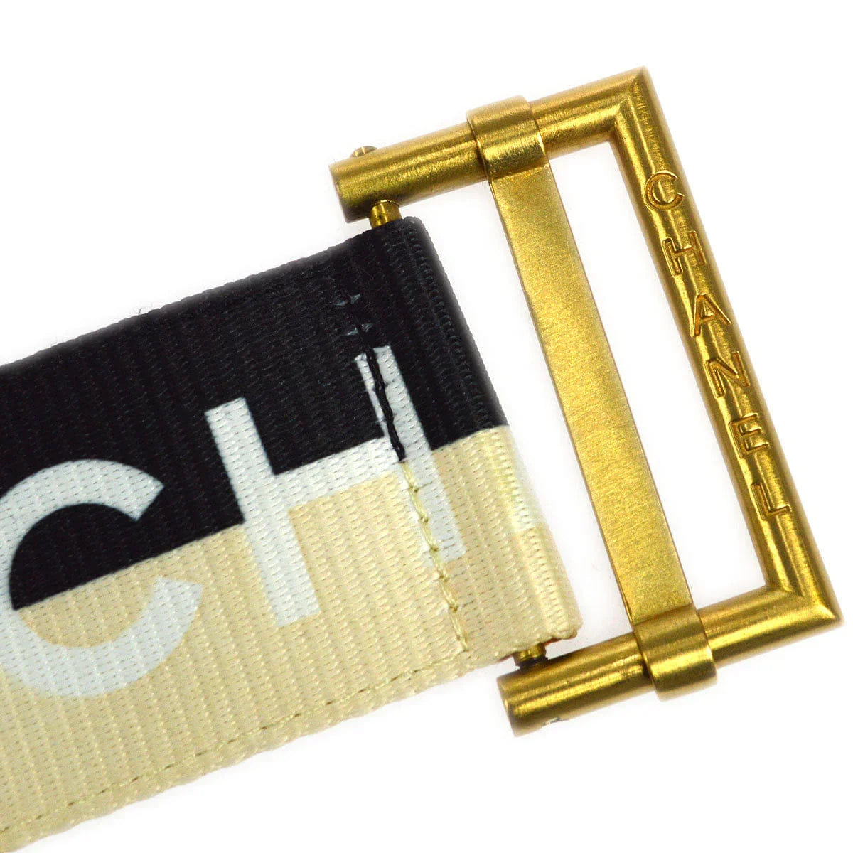 Chanel 2001SS Nylon Logo Buckle Belt