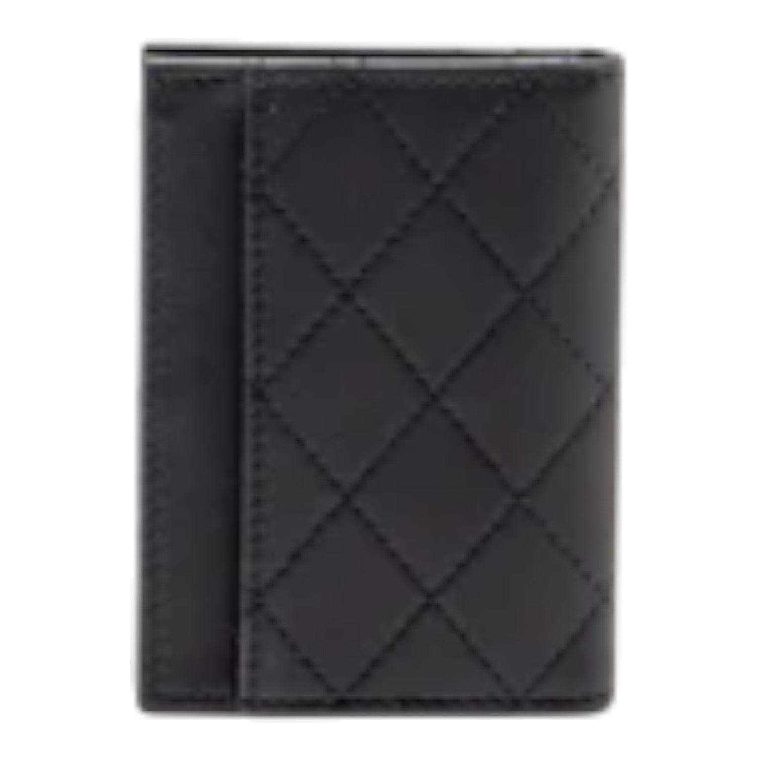 Chanel Quilted CC Card Holder Calfskin Black With Black Hardware (Microchip) - GIFTABLE
