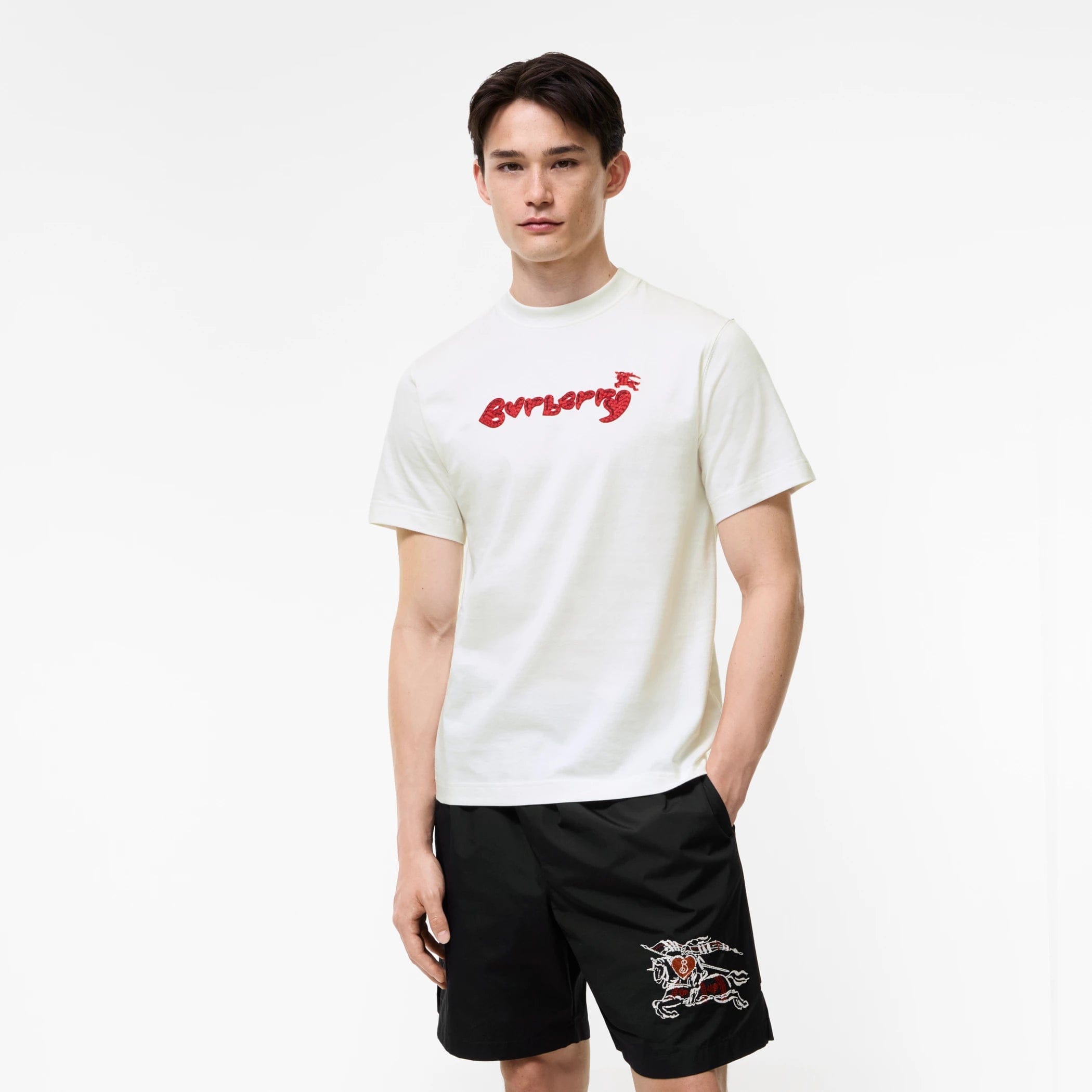 Burberry Heart Logo Cotton T - shirt