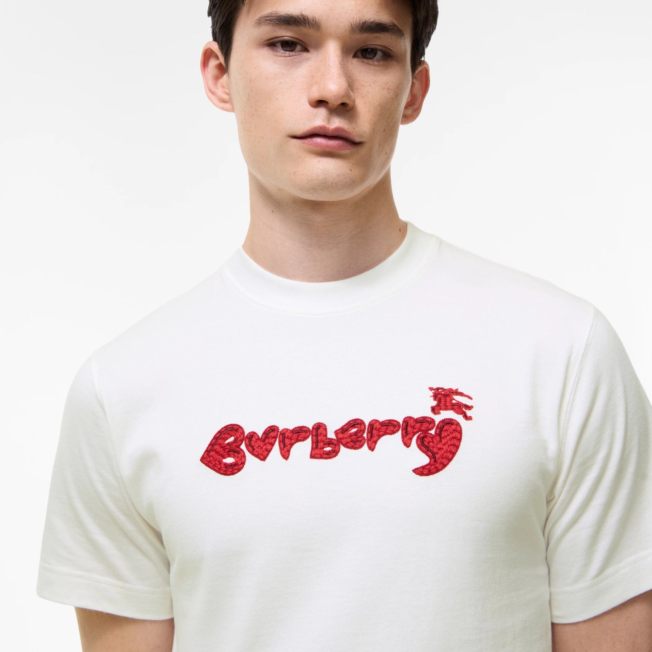 Burberry Heart Logo Cotton T - shirt