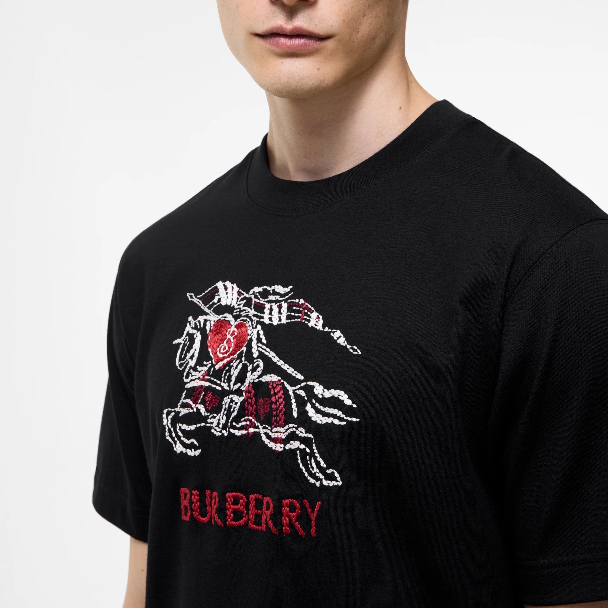 Burberry Heart Knight Cotton T - shirt
