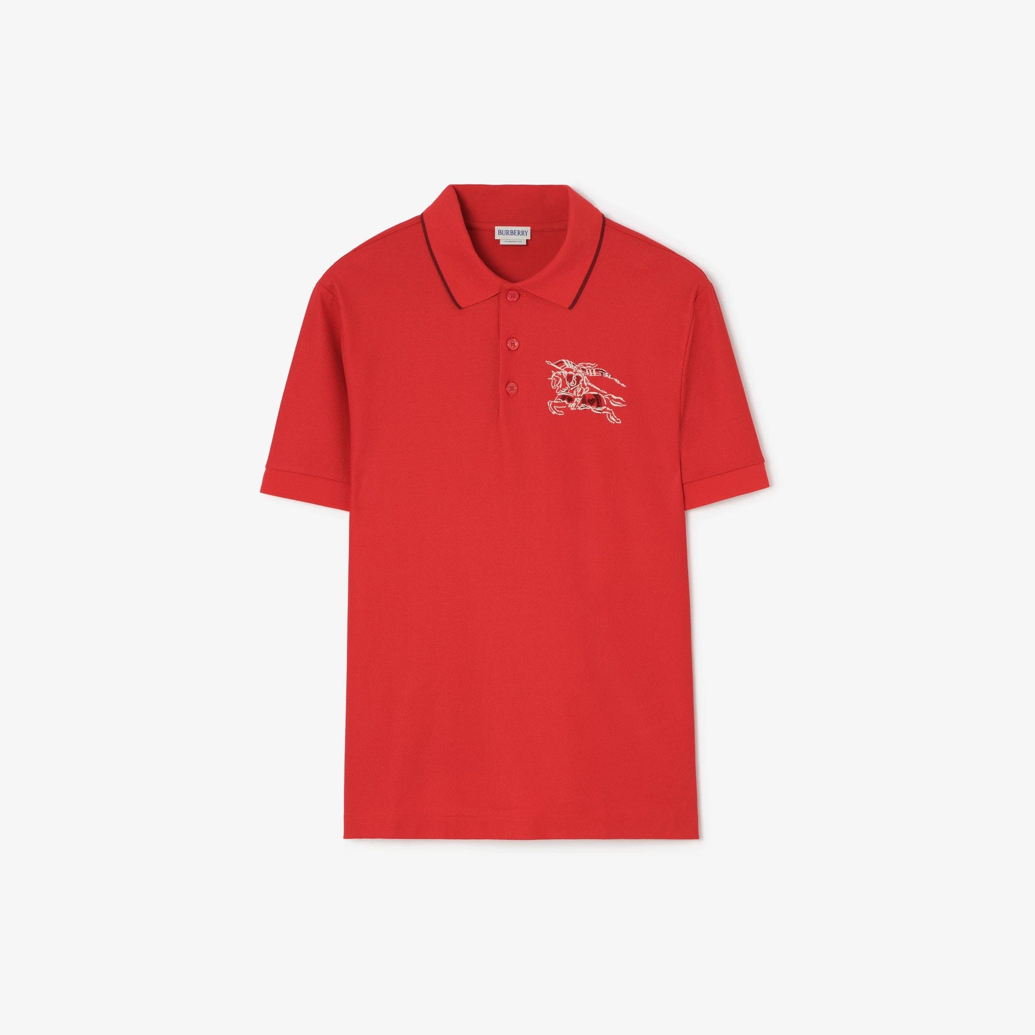 Burberry Heart Knight Cotton Polo Shirt