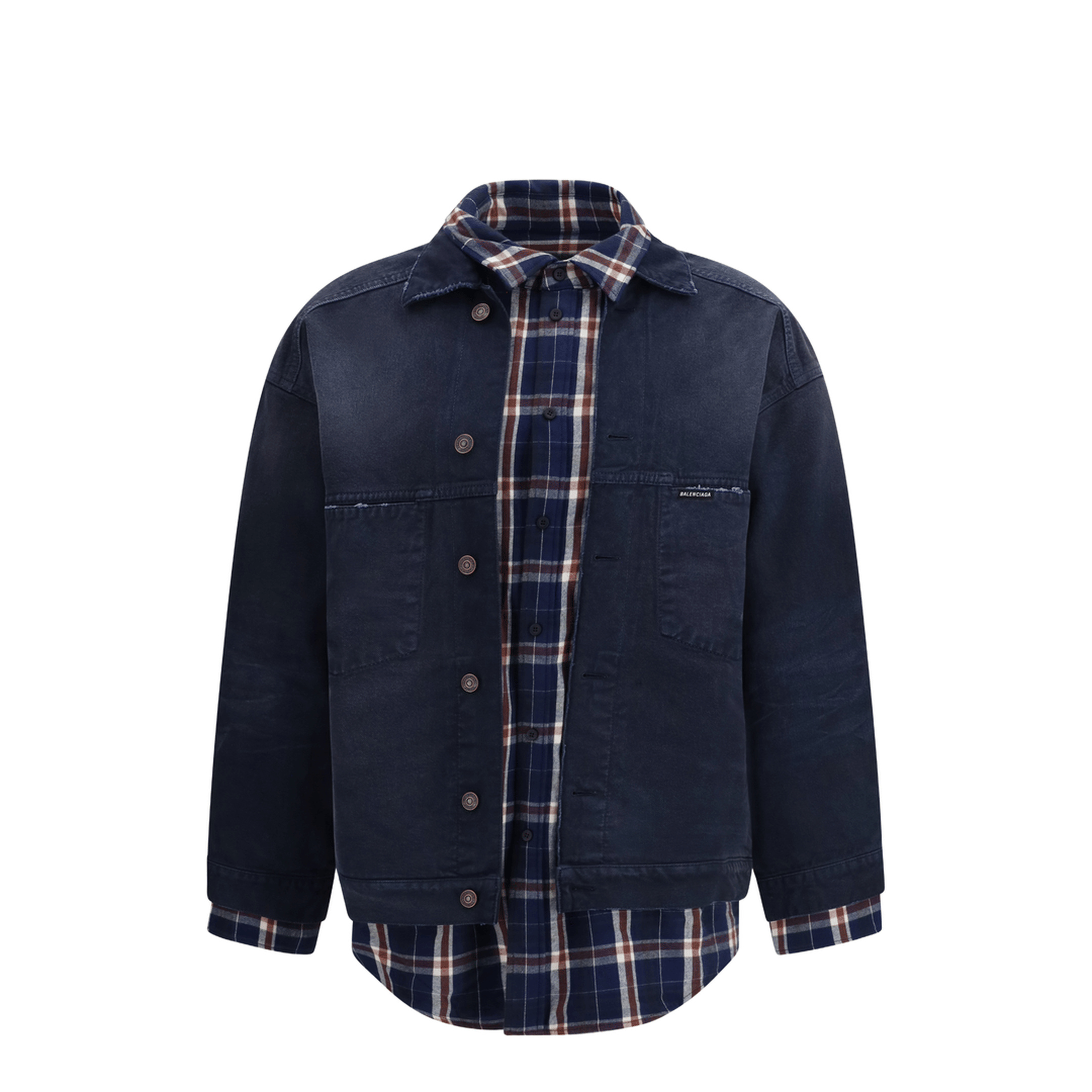 Balenciaga Patched Shirt Jacket
