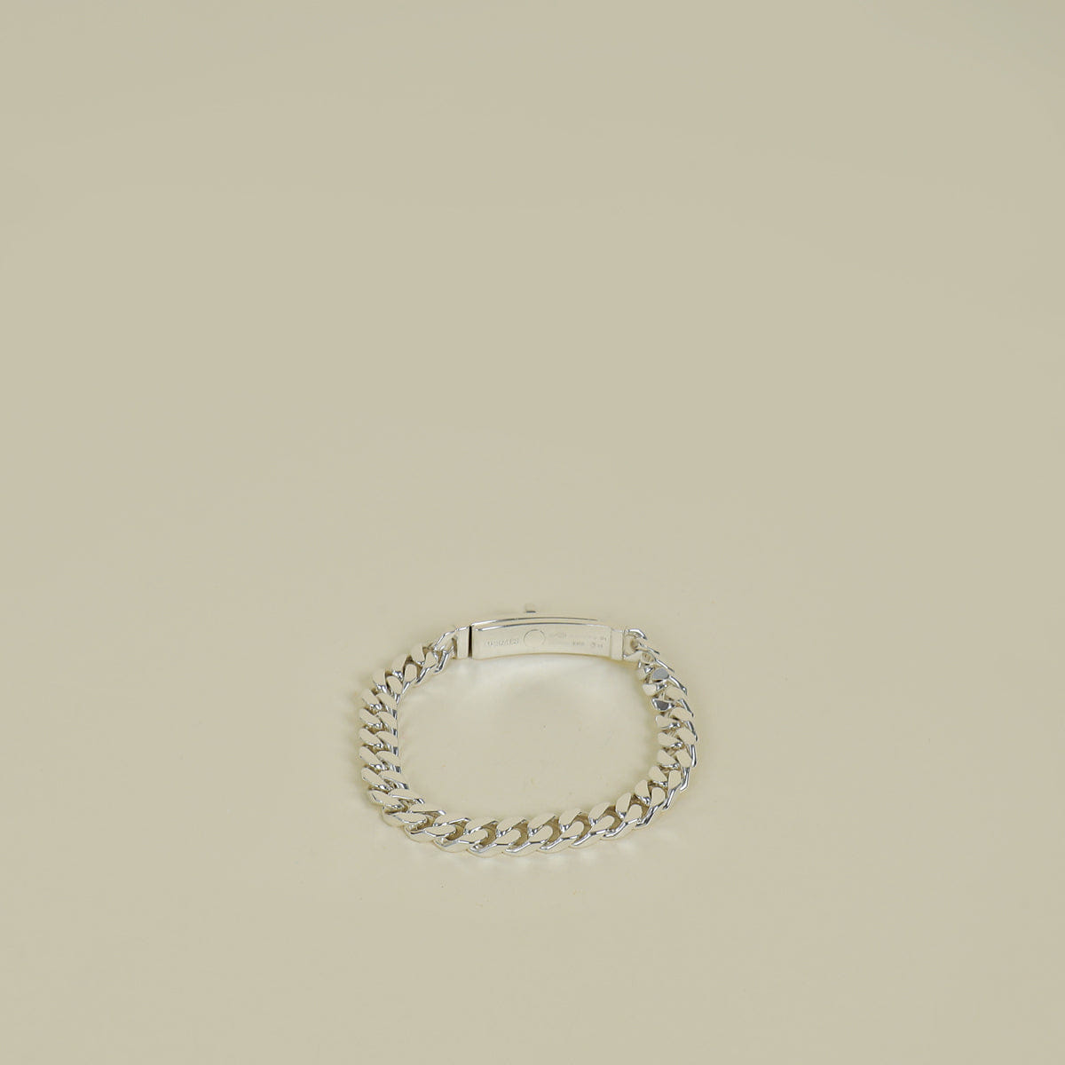 Hermes Sterling Silver Kelly Gourmette Bracelet, Very Small Model