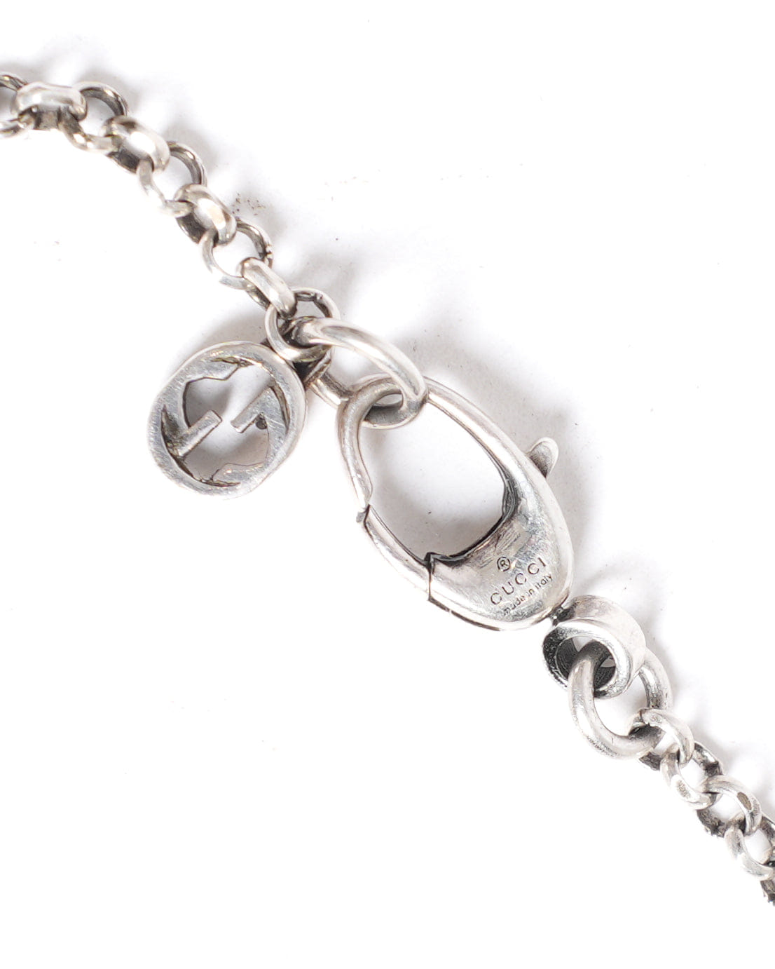 Gucci Double G Key Sterling Silver Bracelet