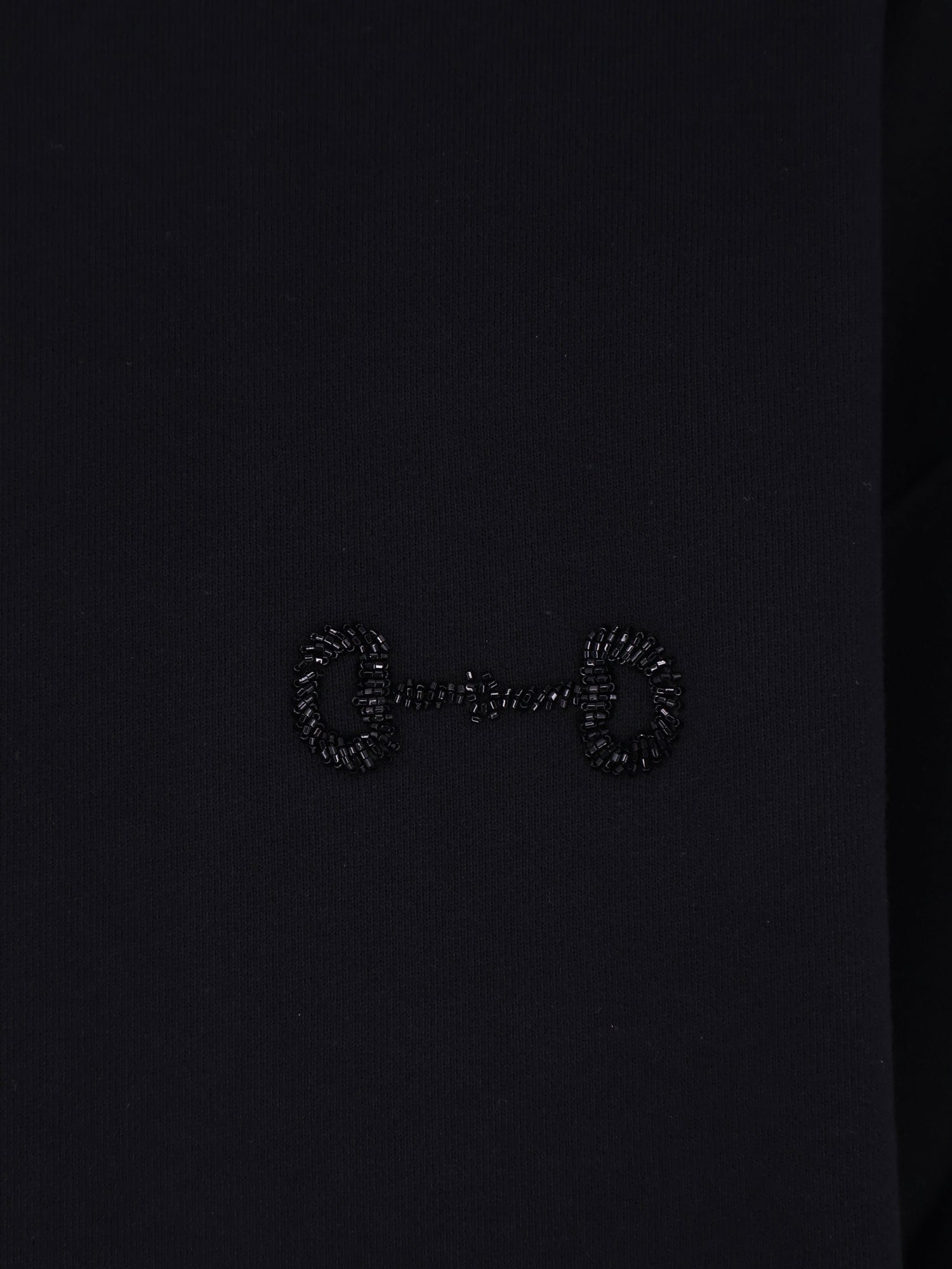 Gucci Cotton sweatshirt with beaded Horsebit detail