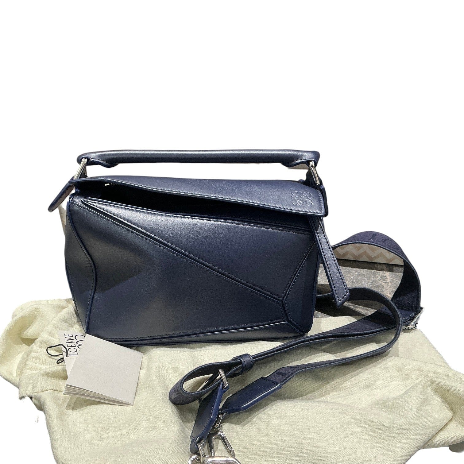 Loewe Puzzle Small Navy Bag