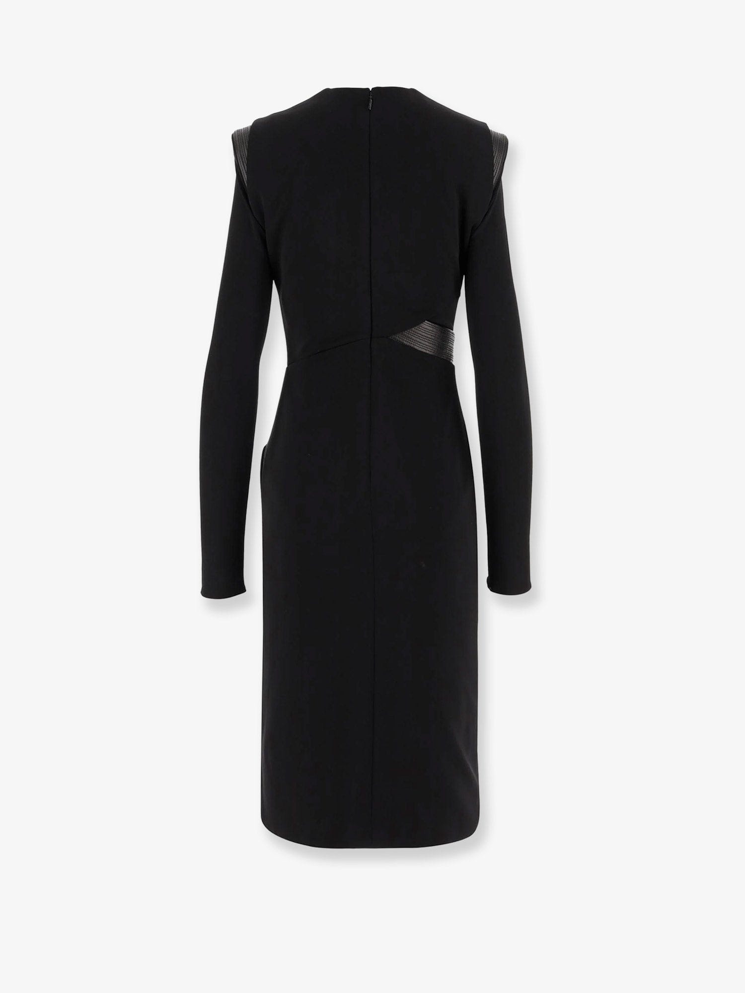 Versace Crepe mini dress with V - neckline
