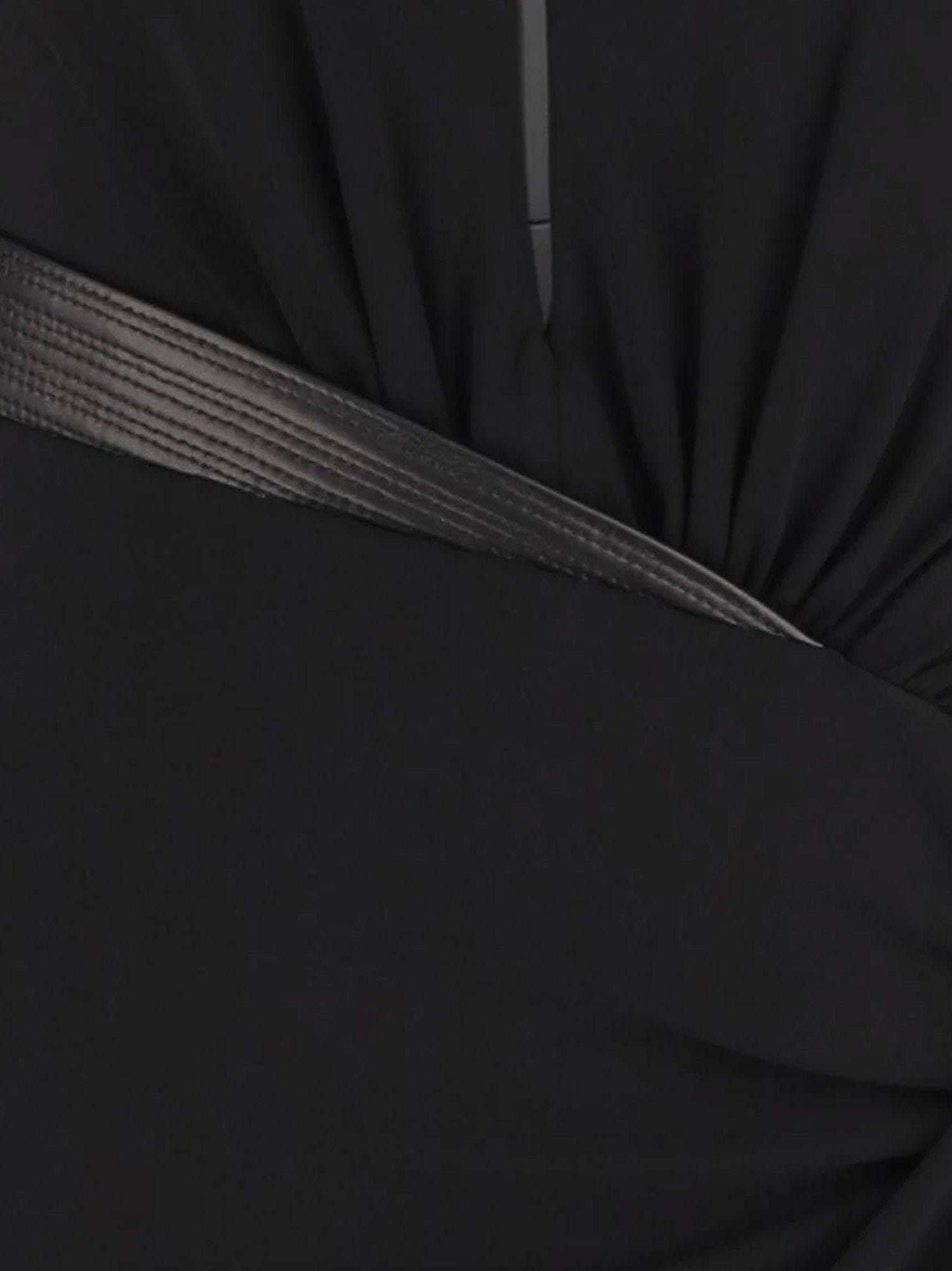 Versace Crepe mini dress with V - neckline
