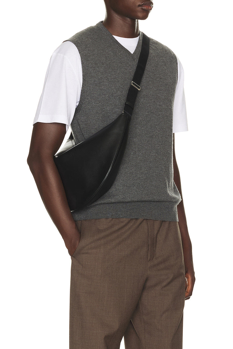 The Row Crossbody Crescent Bag