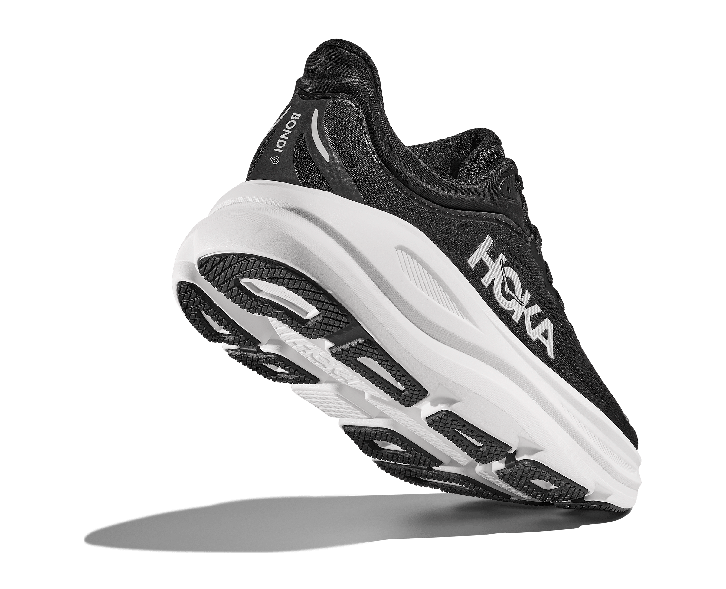 Hoka Bondi 9 Mens Shoes Color: Black/White Style: 1162011 - BWHT
