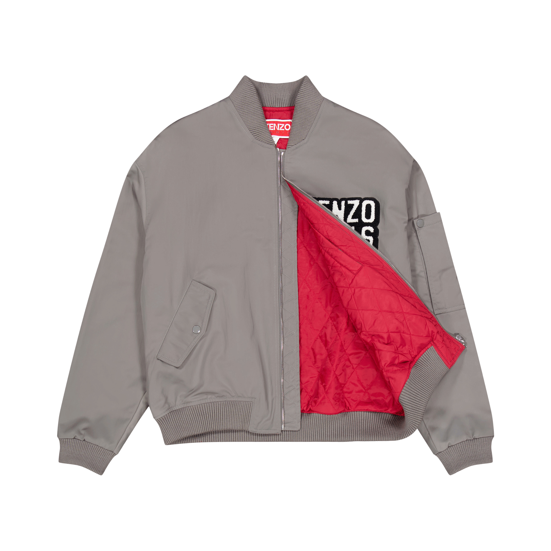 Kenzo Bomber Jacket Ken Zo Middle Grey