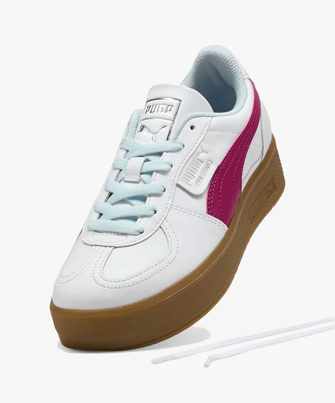 PUMA | PALERMO ELEVATA LEATHER { WHITE/BERRY