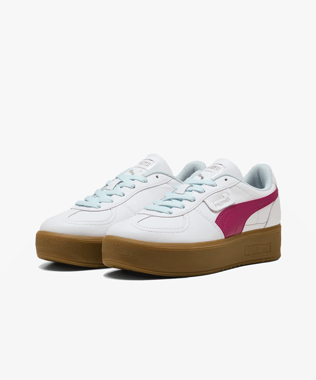 PUMA | PALERMO ELEVATA LEATHER { WHITE/BERRY