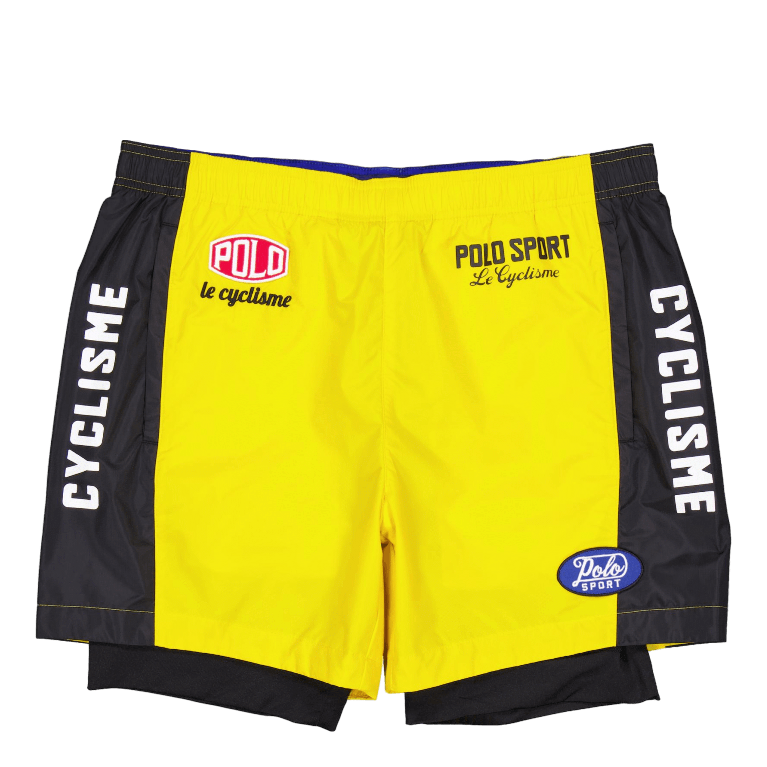 Polo Ralph Lauren 5.25 - Inch Polo Sport Short Canary Yllw/Whte/Polo Blck