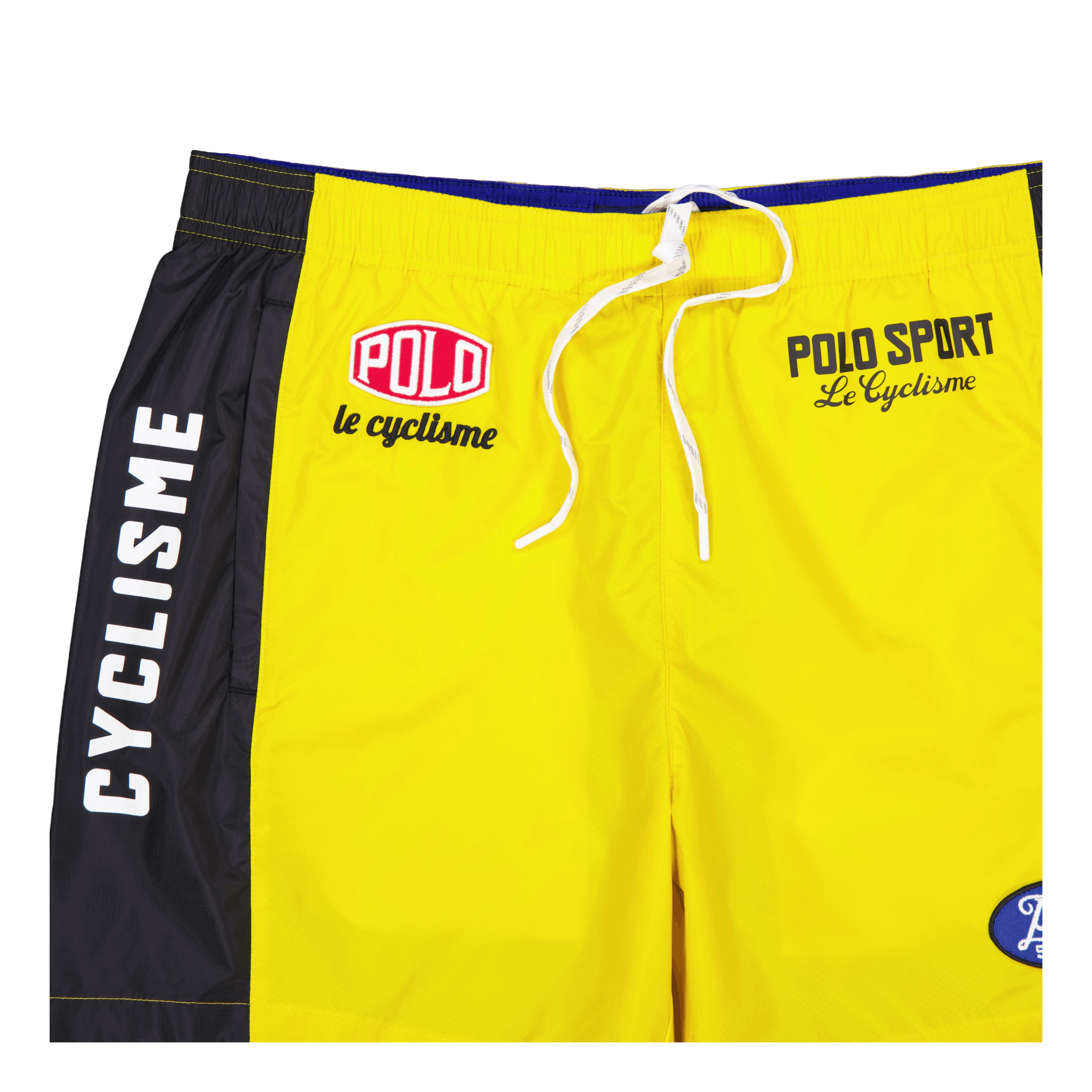 Polo Ralph Lauren 5.25 - Inch Polo Sport Short Canary Yllw/Whte/Polo Blck