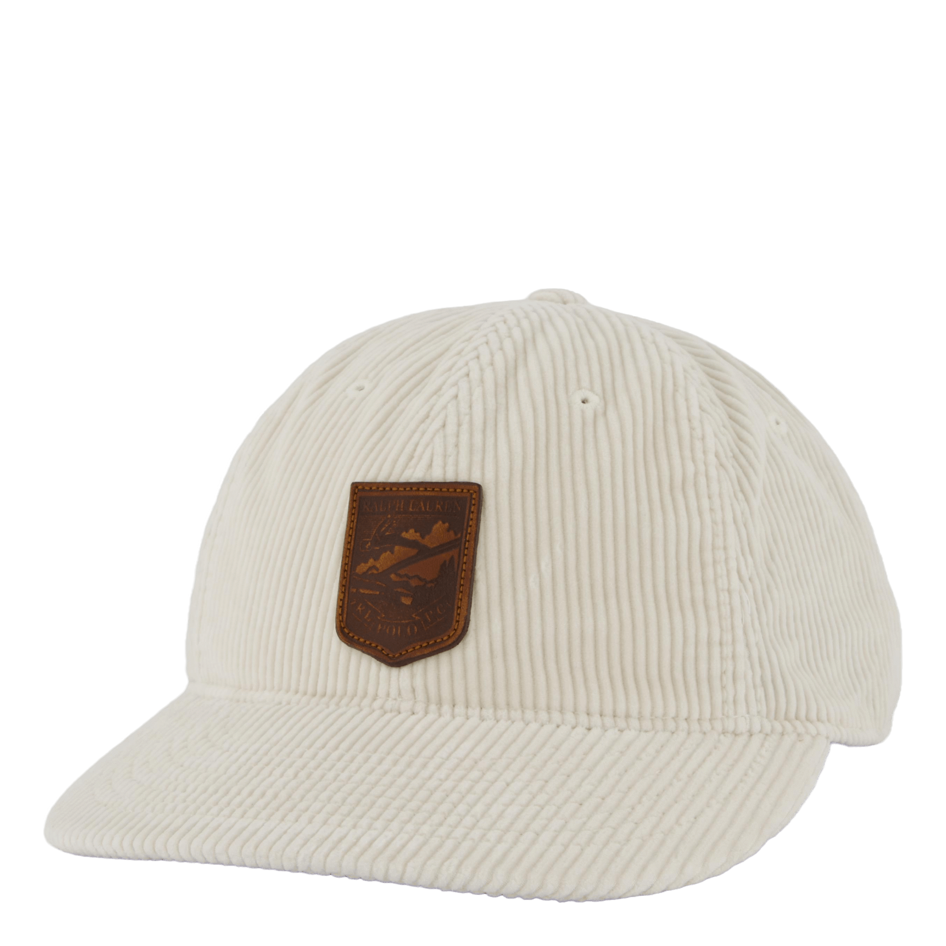 Polo Ralph Lauren Logo - Patch Corduroy Ball Cap Antique Cream
