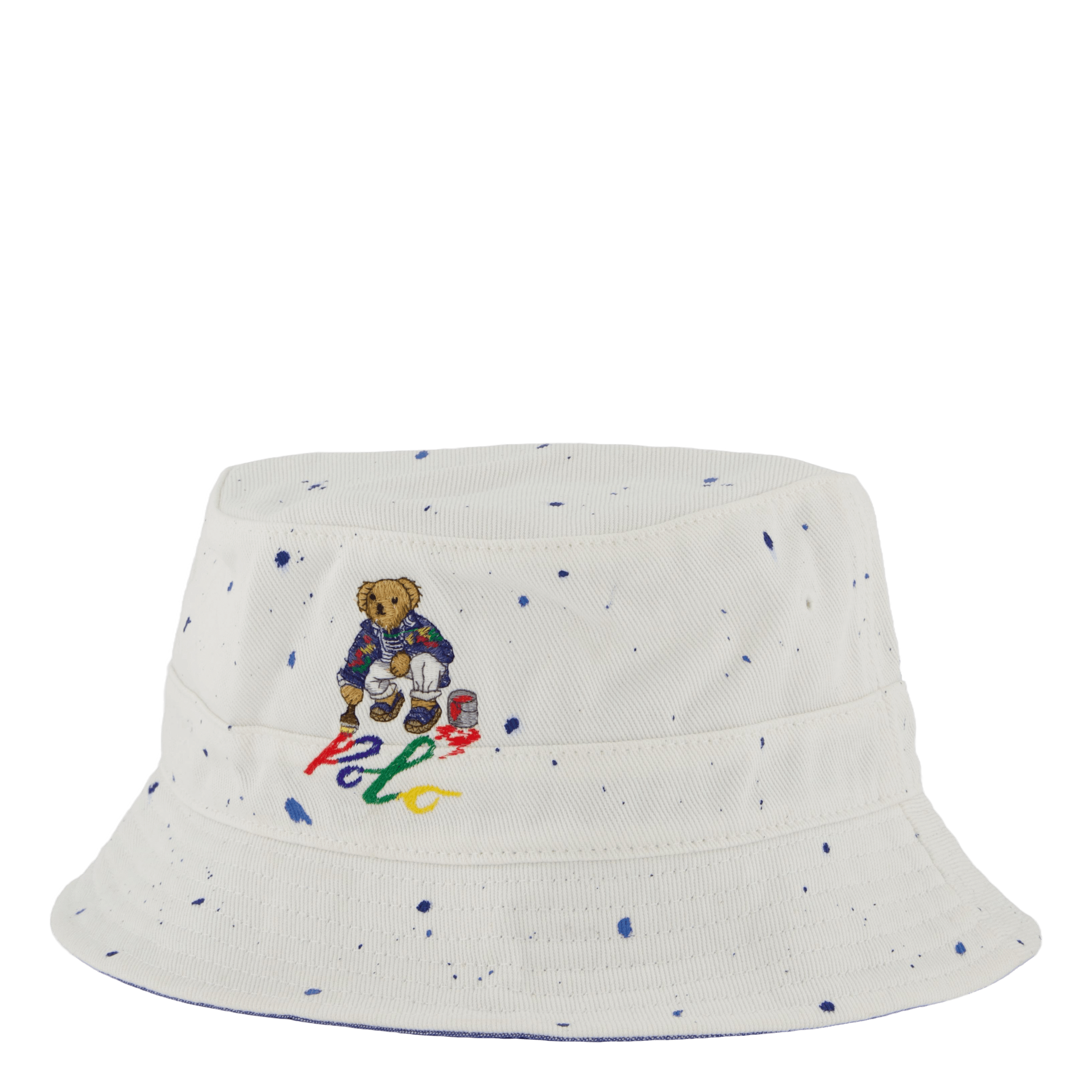 Polo Ralph Lauren Polo Bear Paint - Splatter Bucket Hat White