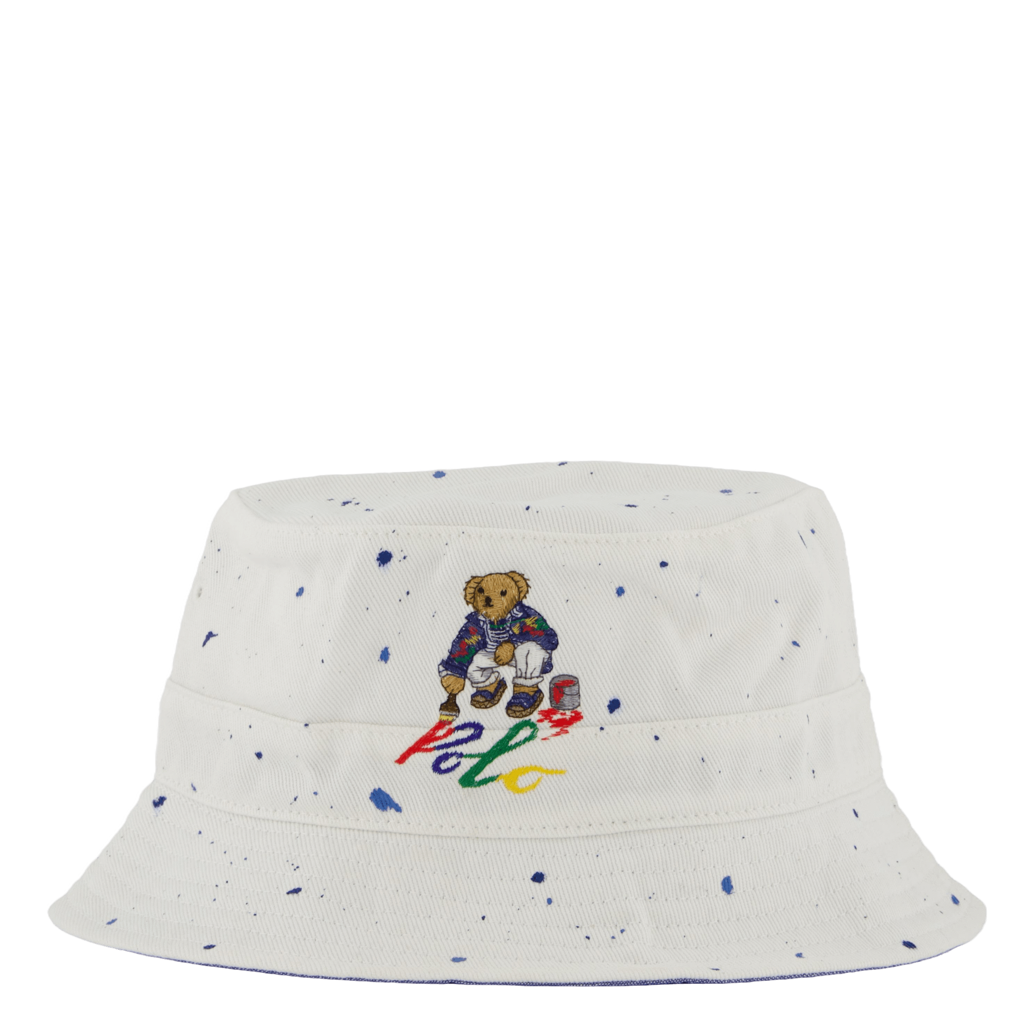 Polo Ralph Lauren Polo Bear Paint - Splatter Bucket Hat White