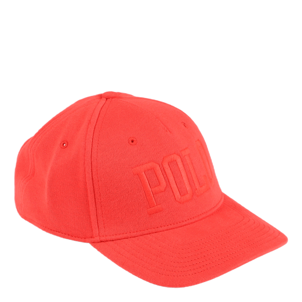Polo Ralph Lauren Logo Fleece Ball Cap Tomato