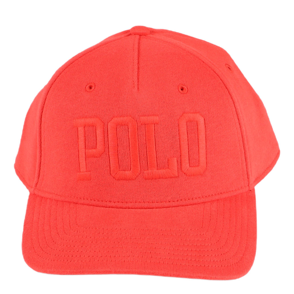 Polo Ralph Lauren Logo Fleece Ball Cap Tomato