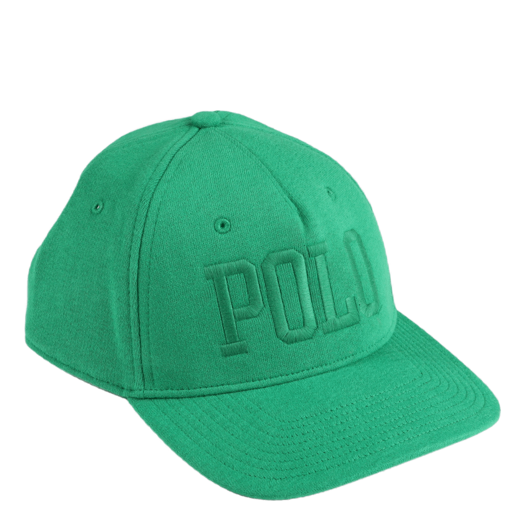 Polo Ralph Lauren Logo Fleece Ball Cap Cruise Green