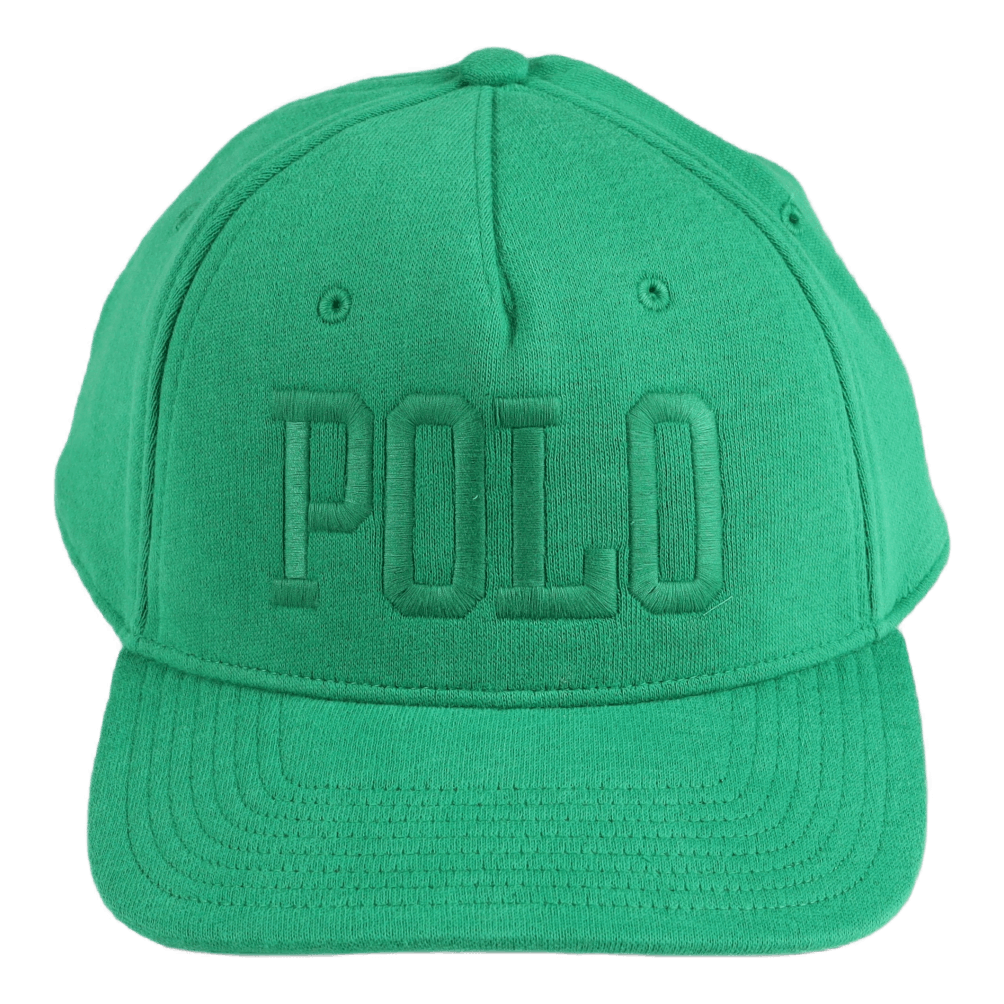 Polo Ralph Lauren Logo Fleece Ball Cap Cruise Green