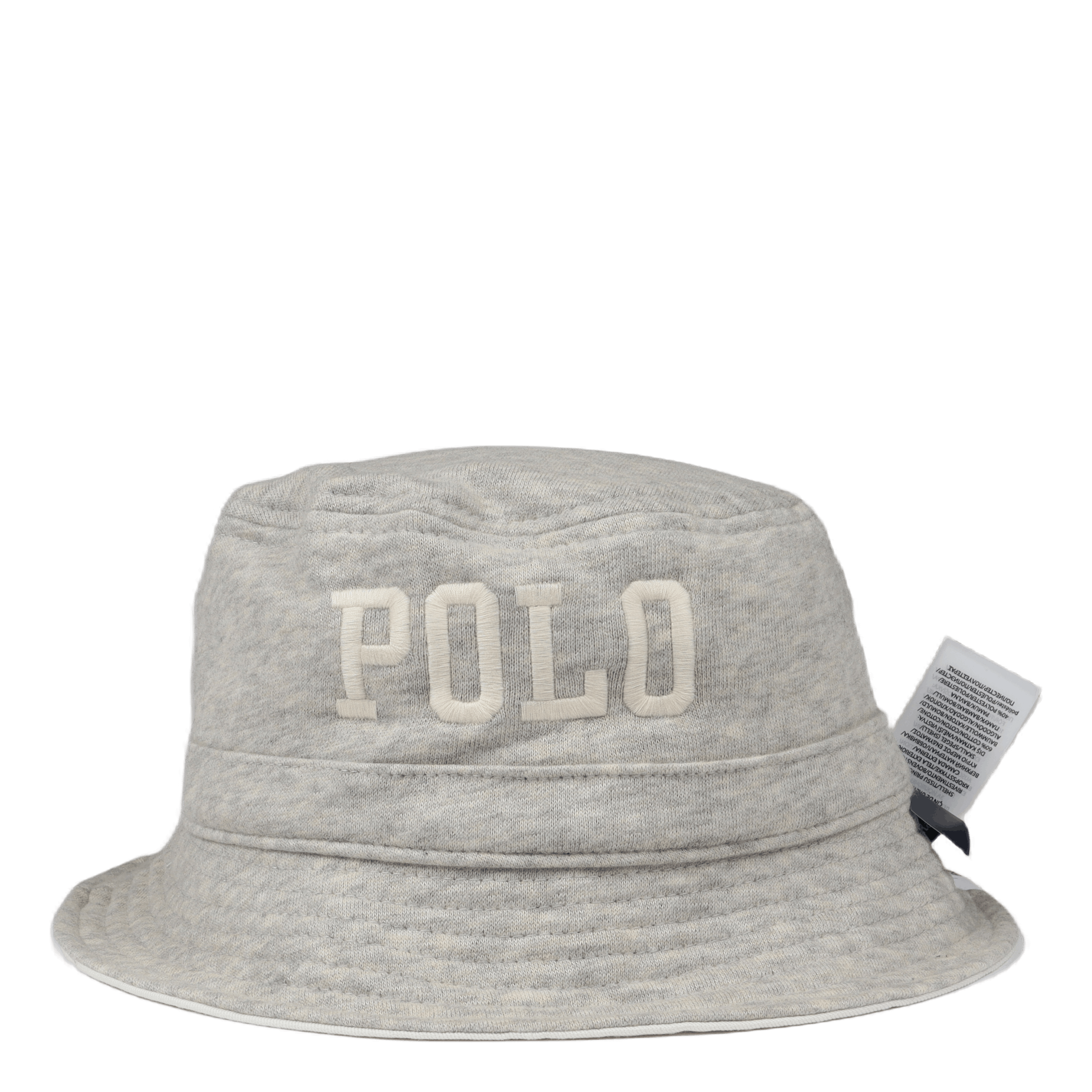 Polo Ralph Lauren Reversible Fleece & Twill Bucket Hat Lght Sprt Hthr/Deckwash White