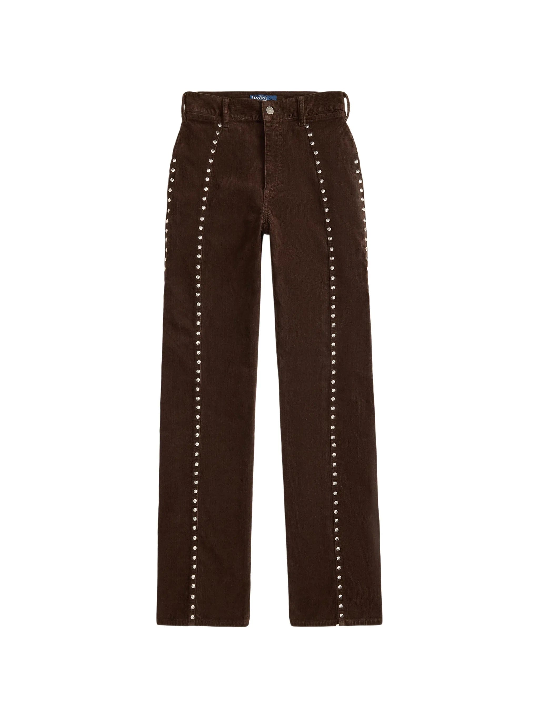 Polo Ralph Lauren stud - embellished corduroy trousers
