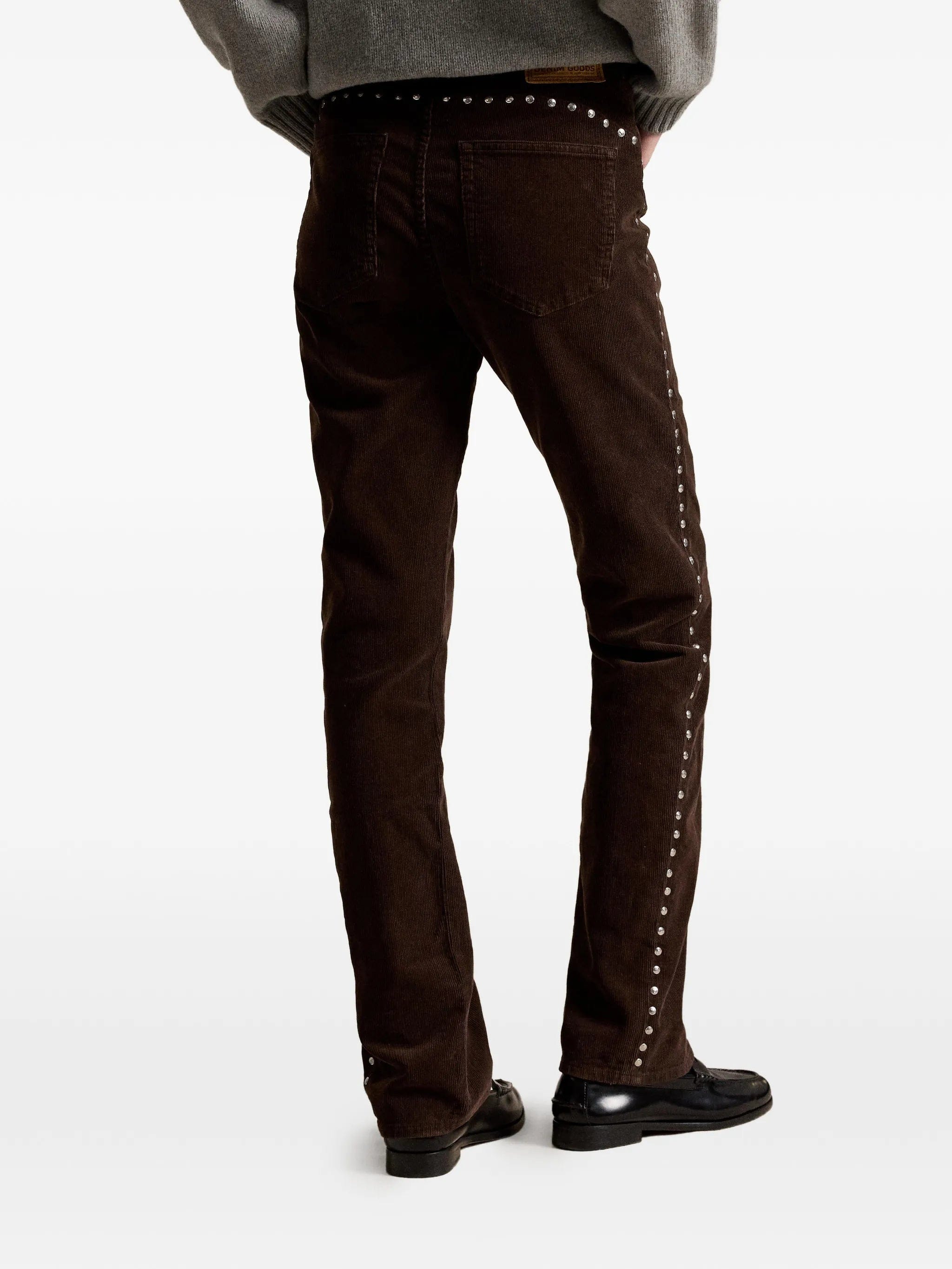Polo Ralph Lauren stud - embellished corduroy trousers
