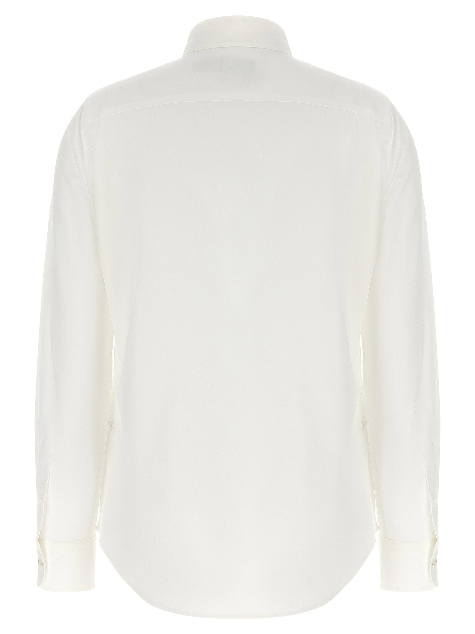 Polo Ralph Lauren Logo - Embroidered Cotton Poplin Shirt — White