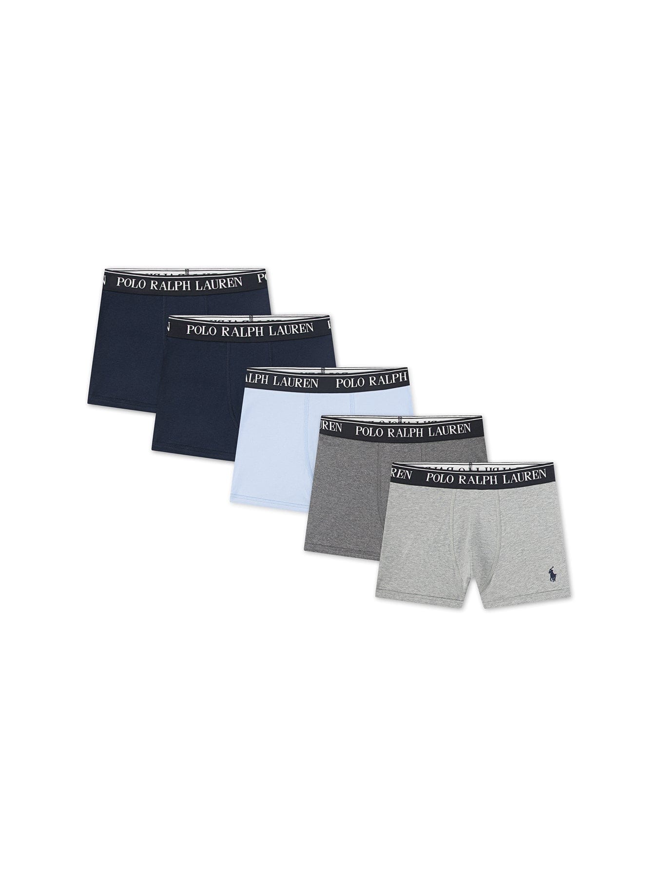 Polo Ralph Lauren Kids' Cotton Stretch 5 Pack Boxers