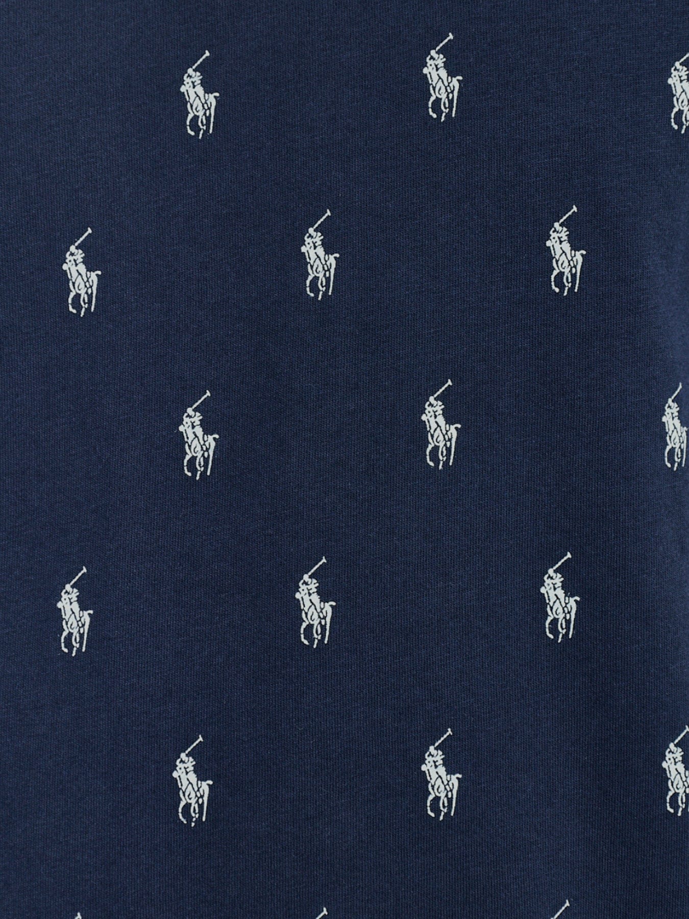 Polo Ralph Lauren Printed Cotton Lounge T - Shirt Navy