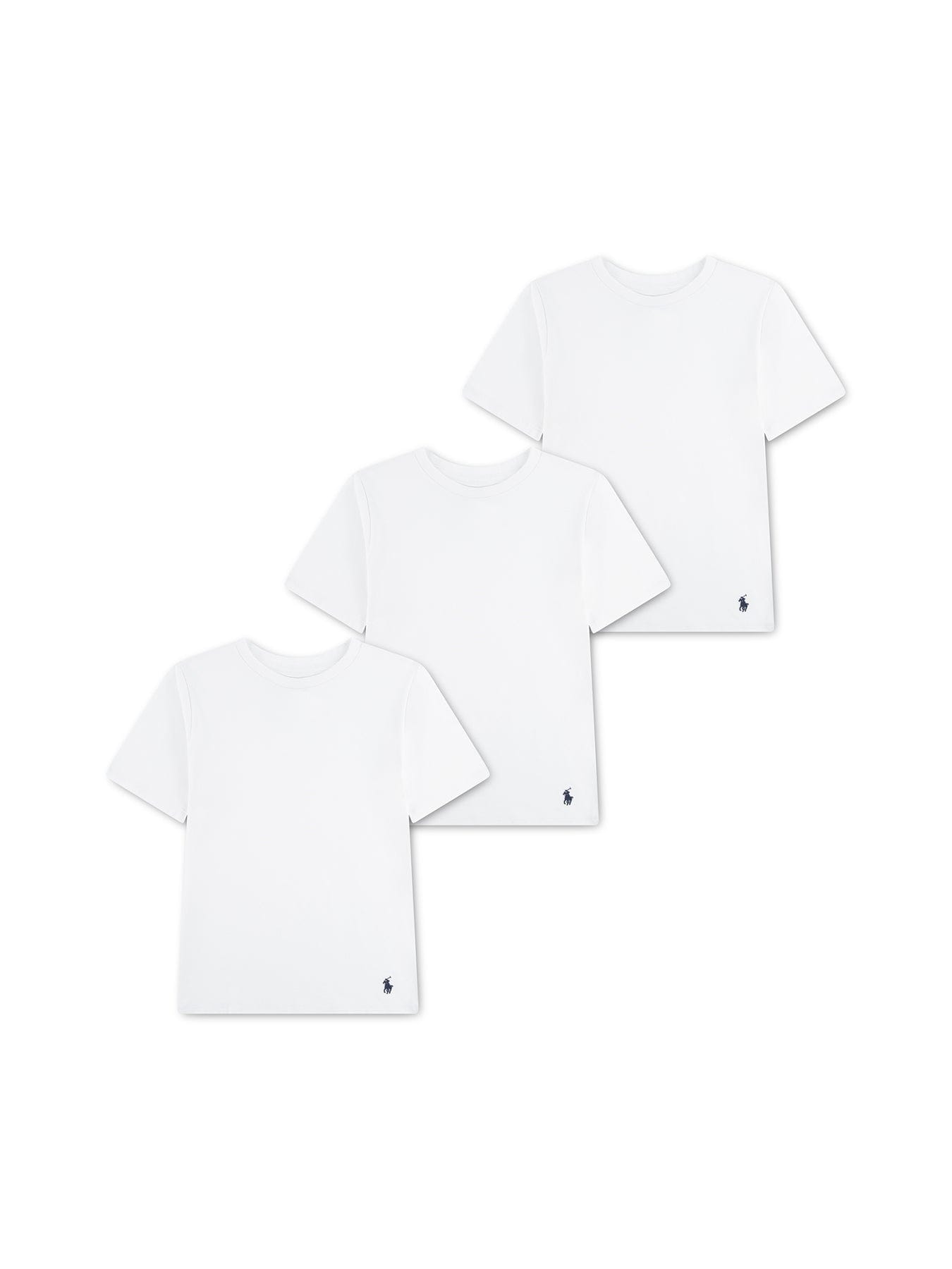Polo Ralph Lauren Kids' 3 - Pack Cotton Crew Undershirts