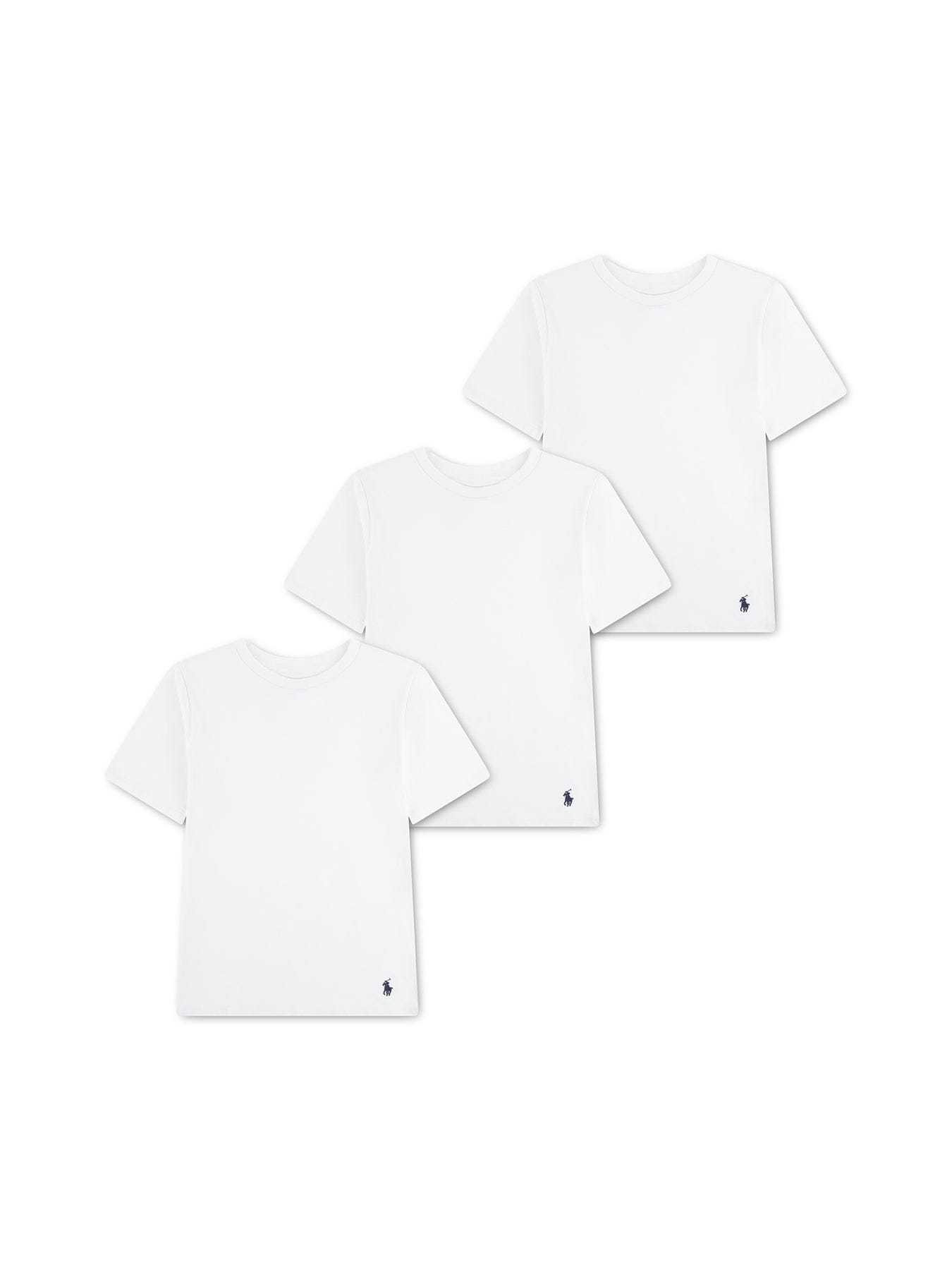 Polo Ralph Lauren Kids' 3 - Pack Cotton Crew Undershirts