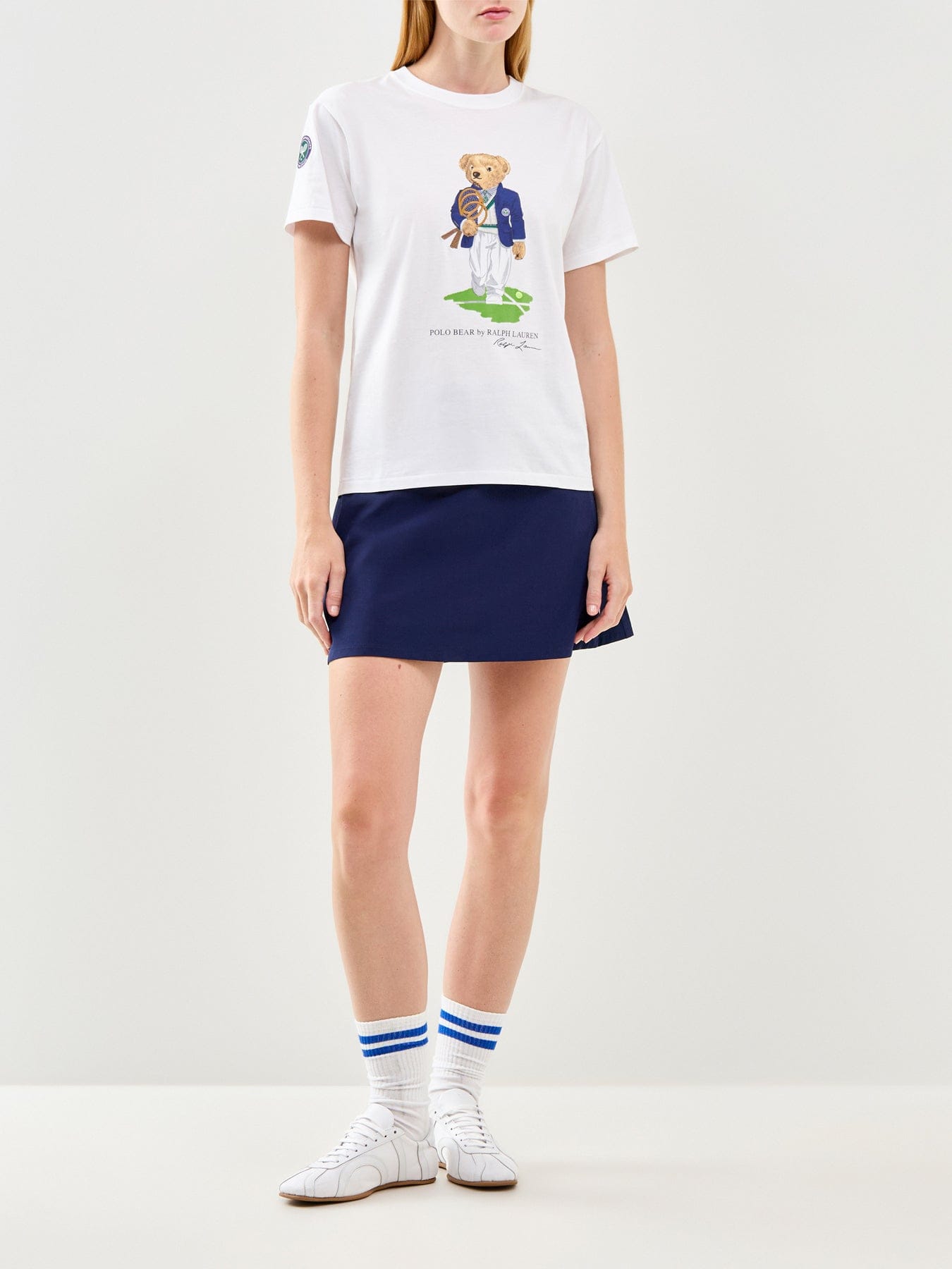 Polo Ralph Lauren Wimbledon Polo Bear Graphic T - Shirt White