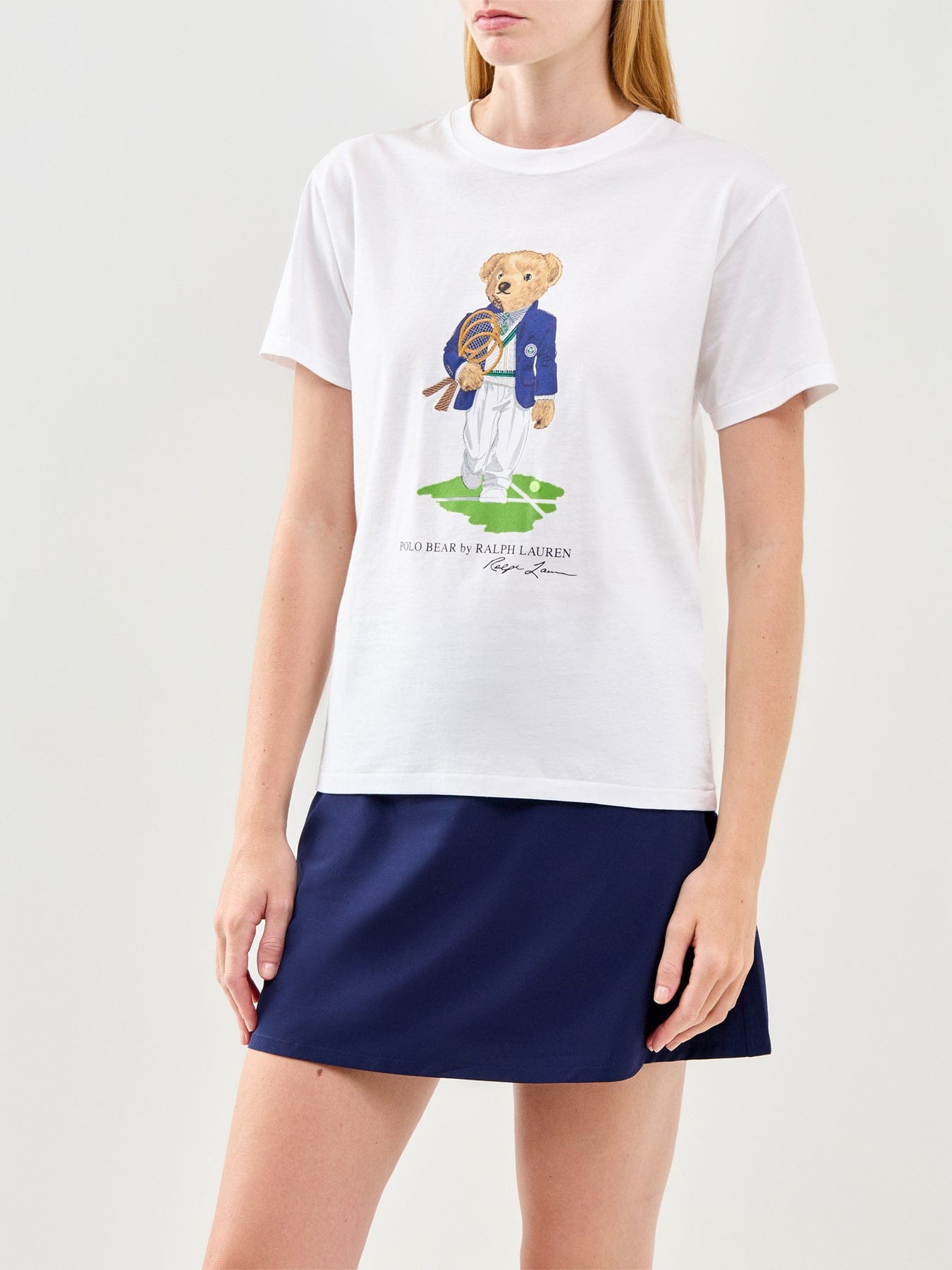 Polo Ralph Lauren Wimbledon Polo Bear Graphic T - Shirt White